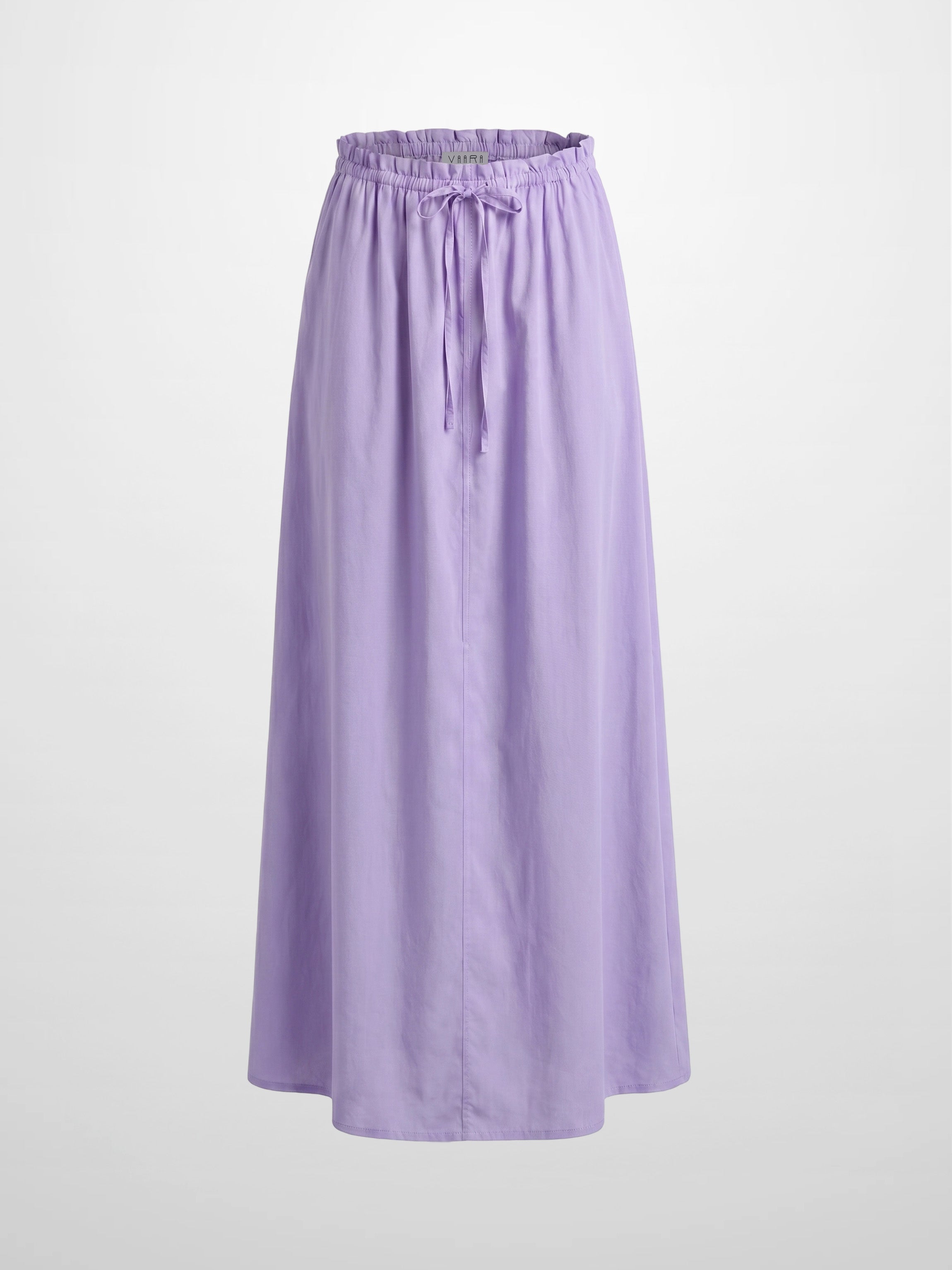 DRAWSTRING RUFFLE SKIRT-LAVENDER