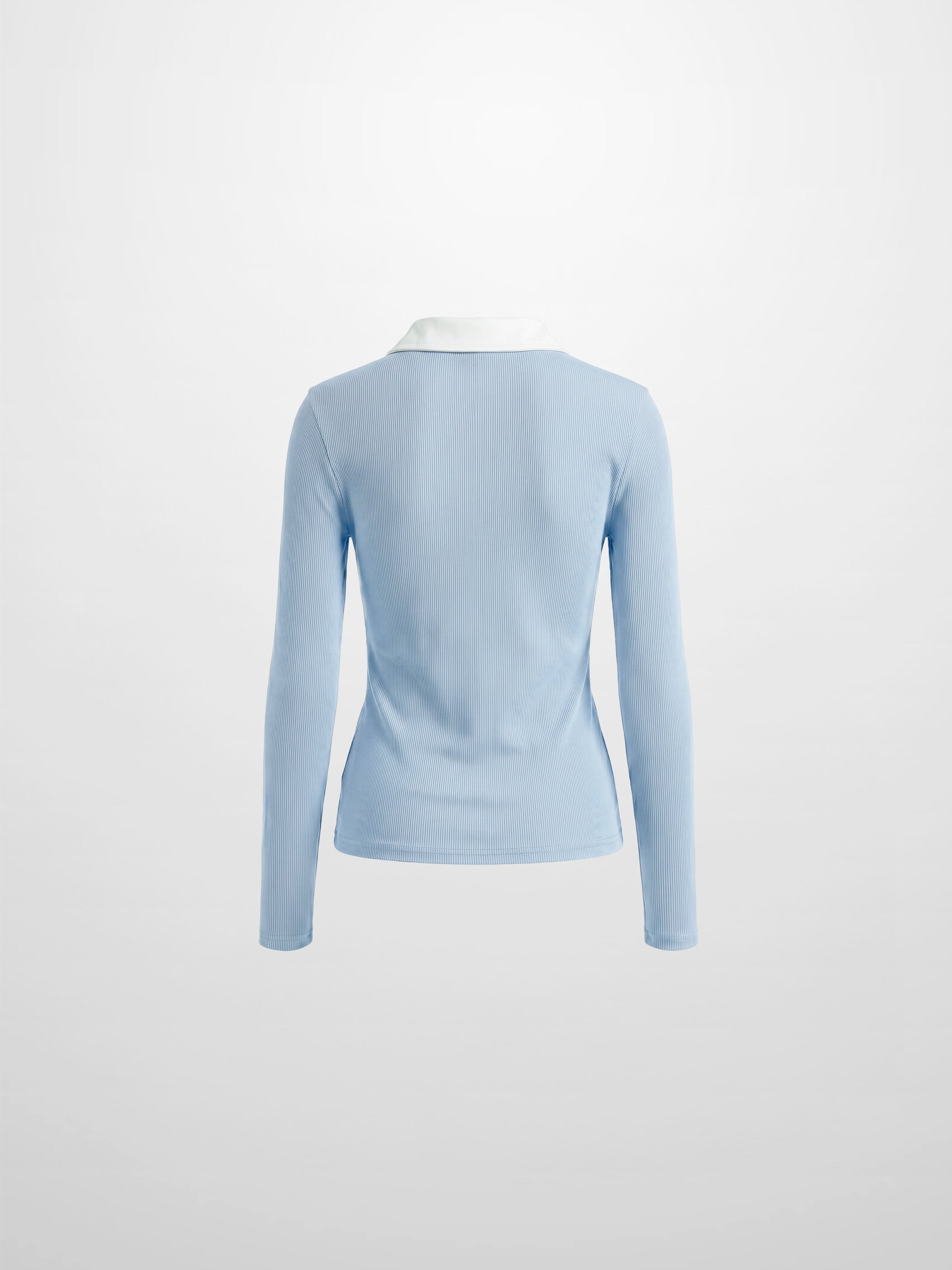 White Collar Polo-Blue