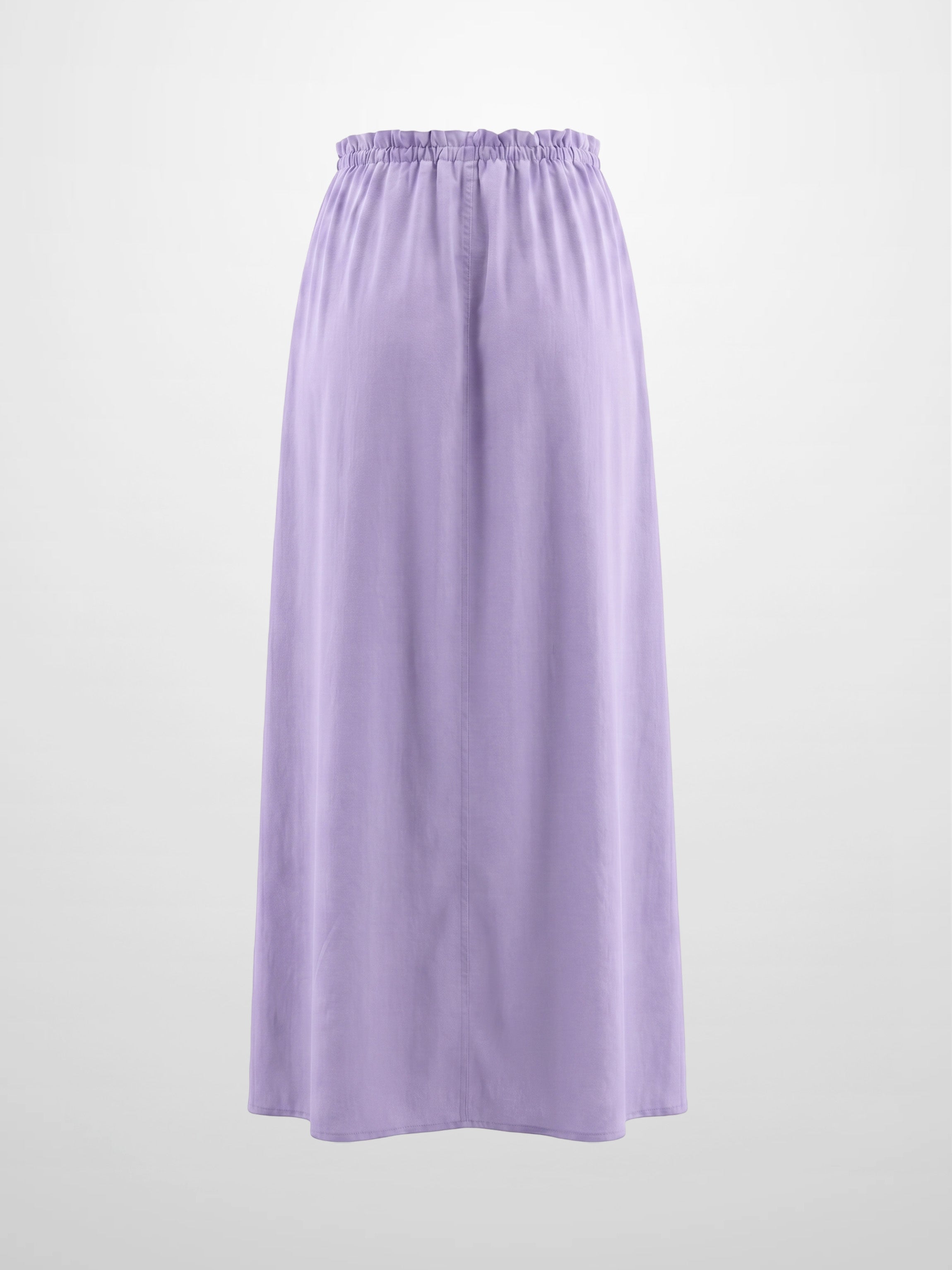 DRAWSTRING RUFFLE SKIRT-LAVENDER