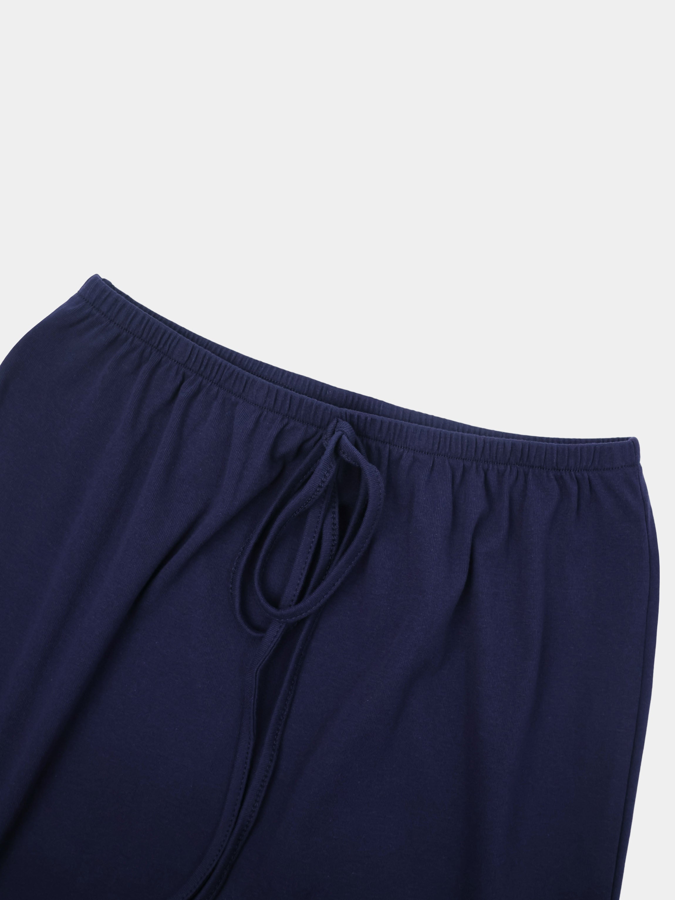 Straight Maxi Drawstring T-Shirt Skirt-Blue