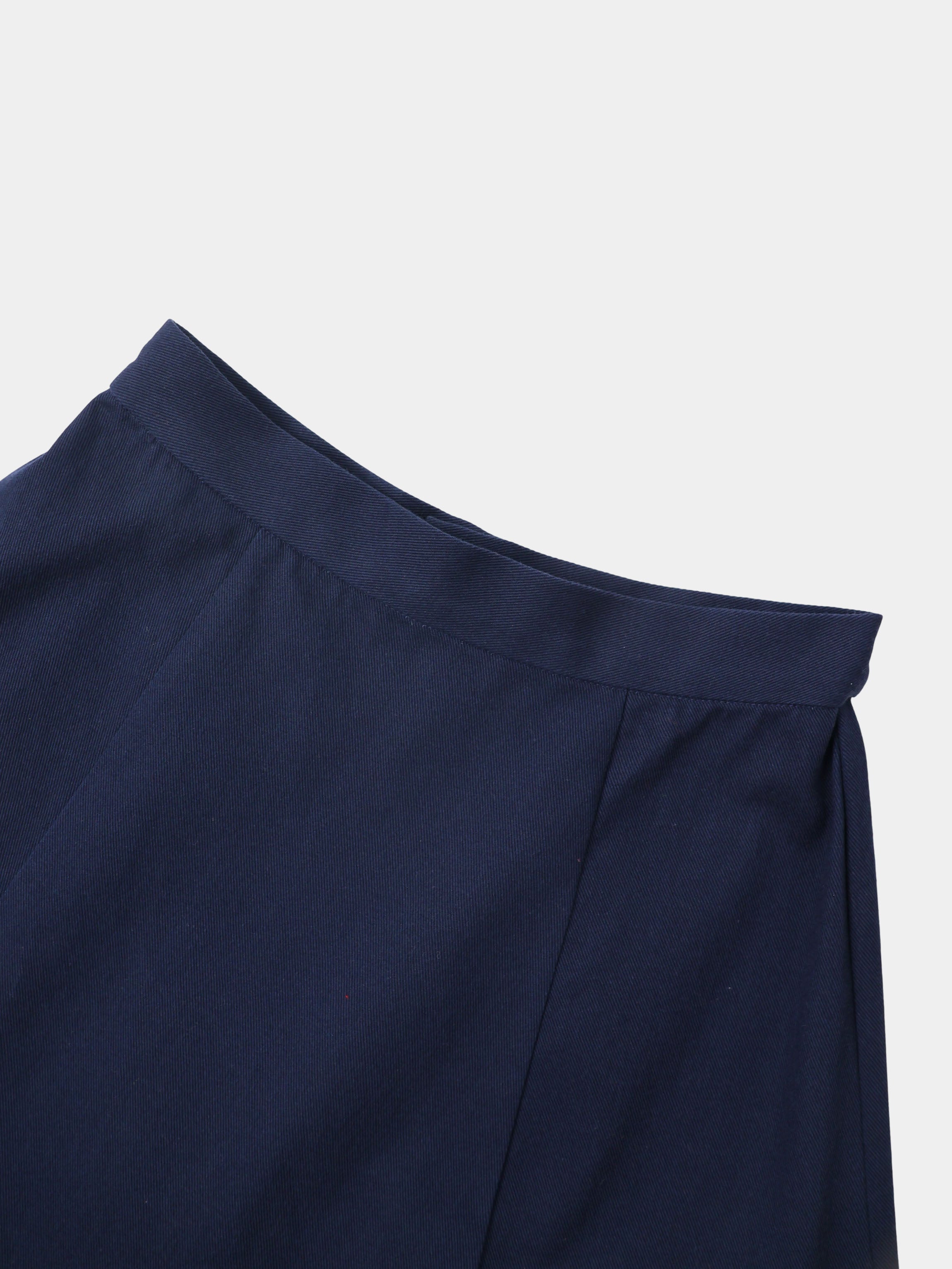 Twill Trumpet Skirt-Navy