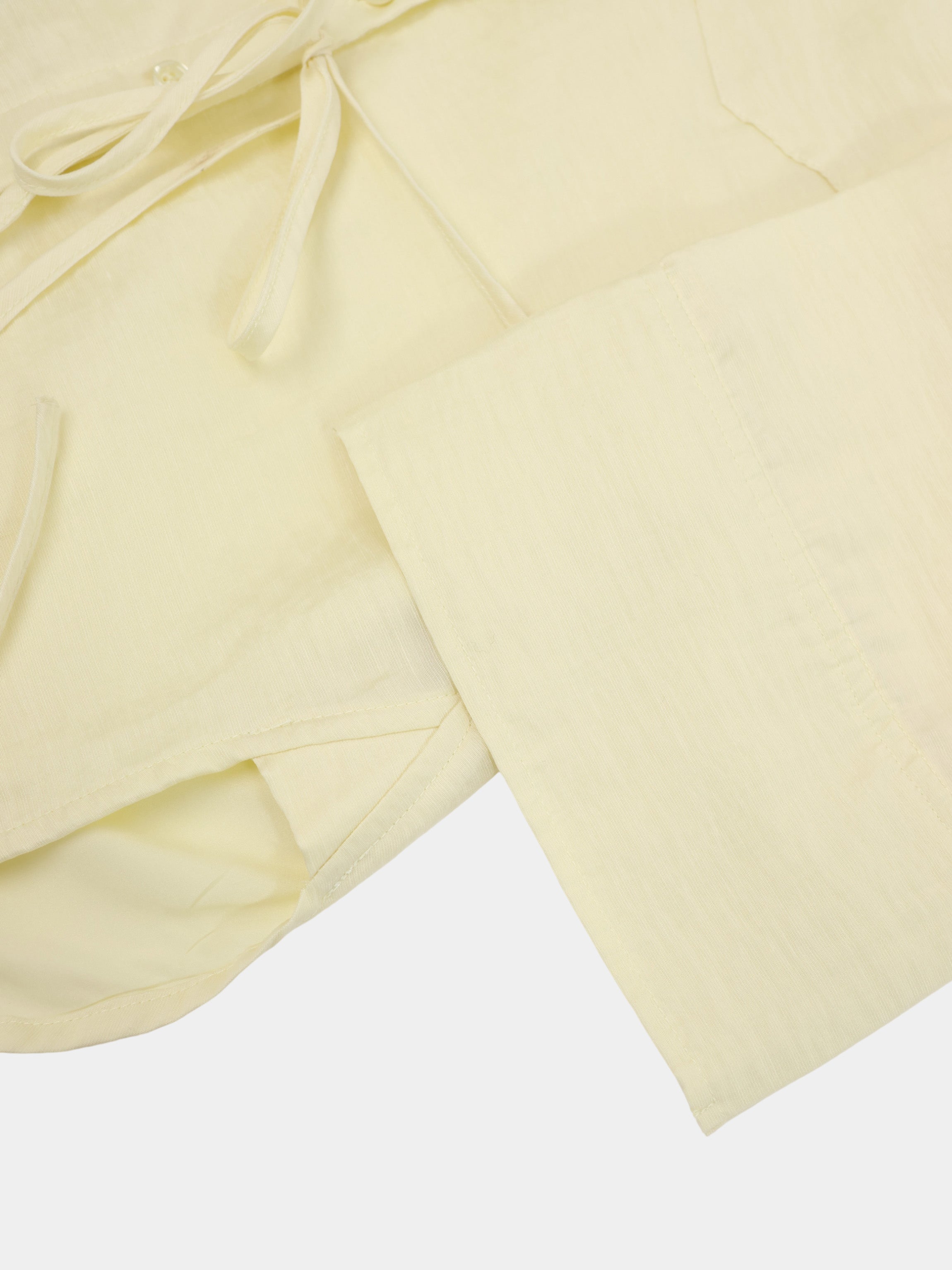 Tie Back Blouse-Yellow
