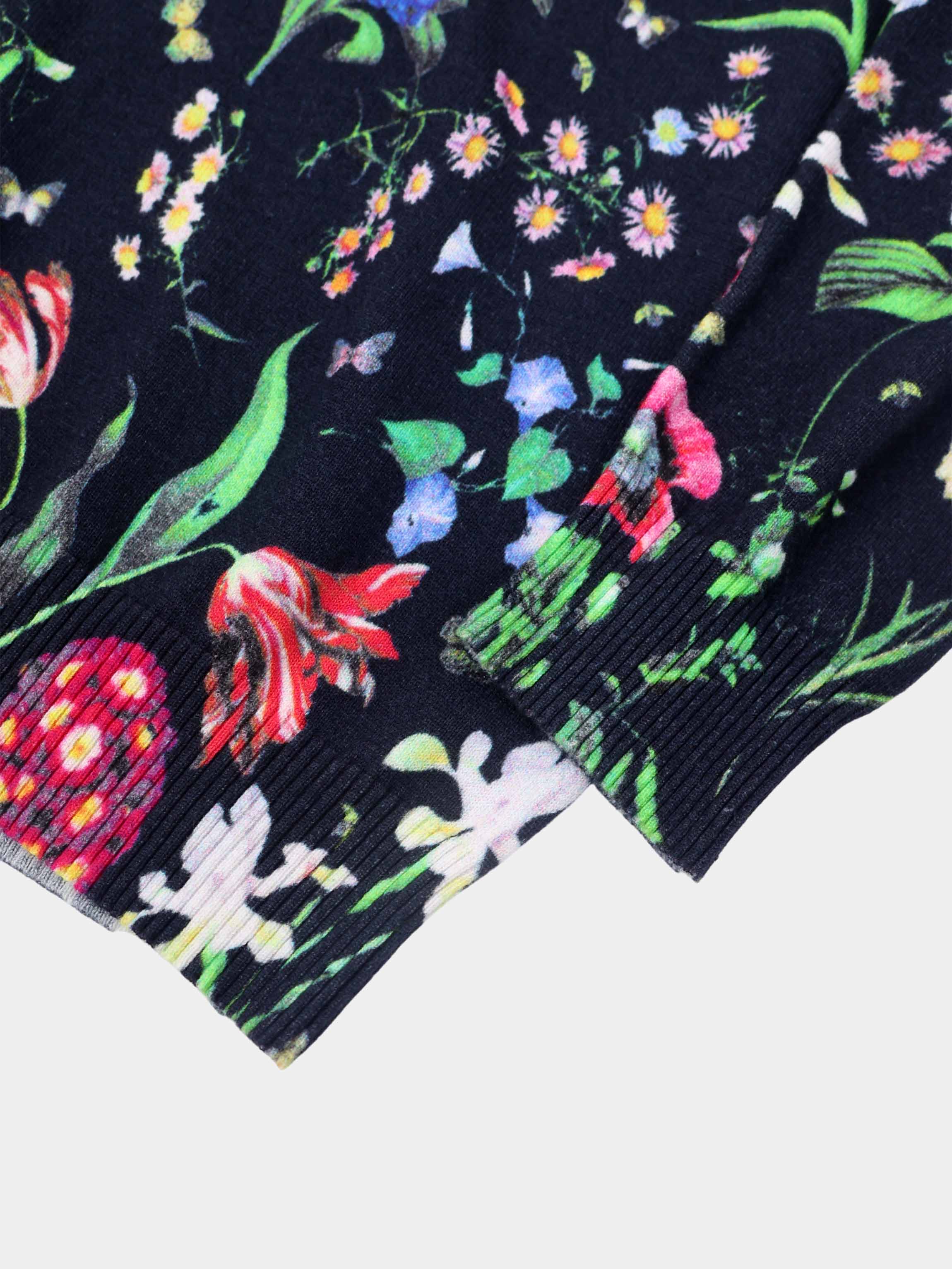 Printed Sweater-Navy Floral