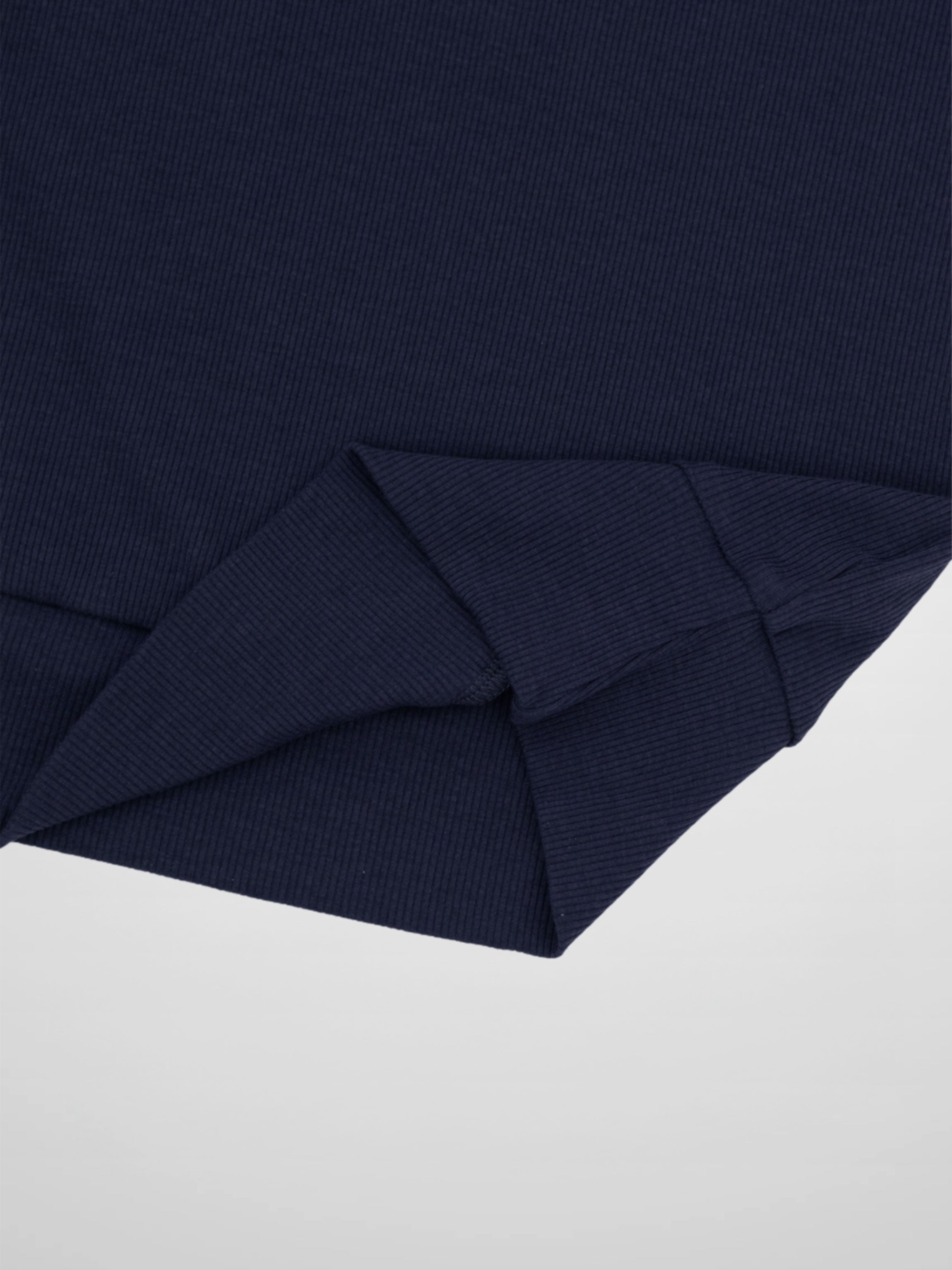 Ribbed Crew Bomber-Navy