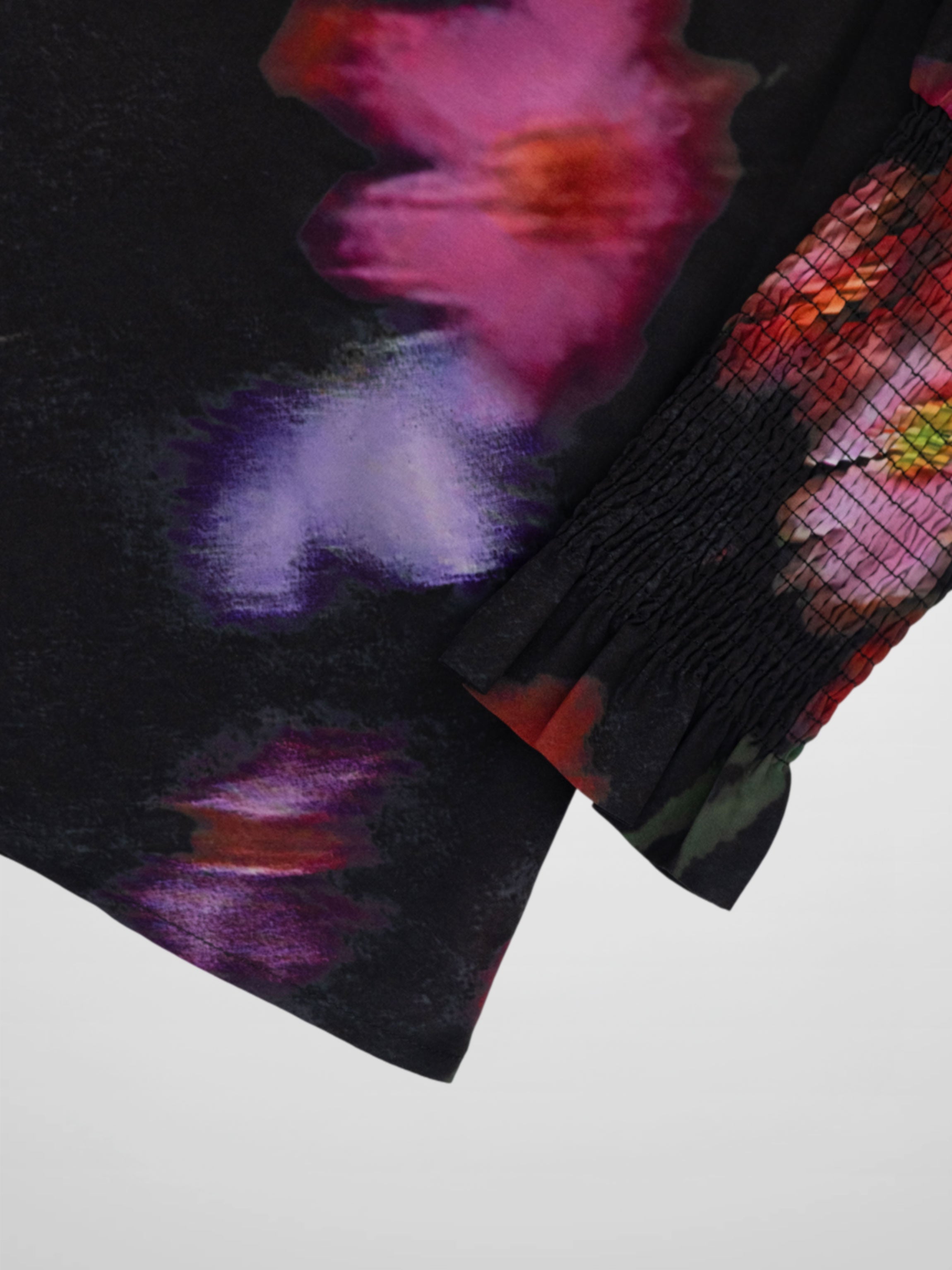 Smocked Blouse-Pink Floral