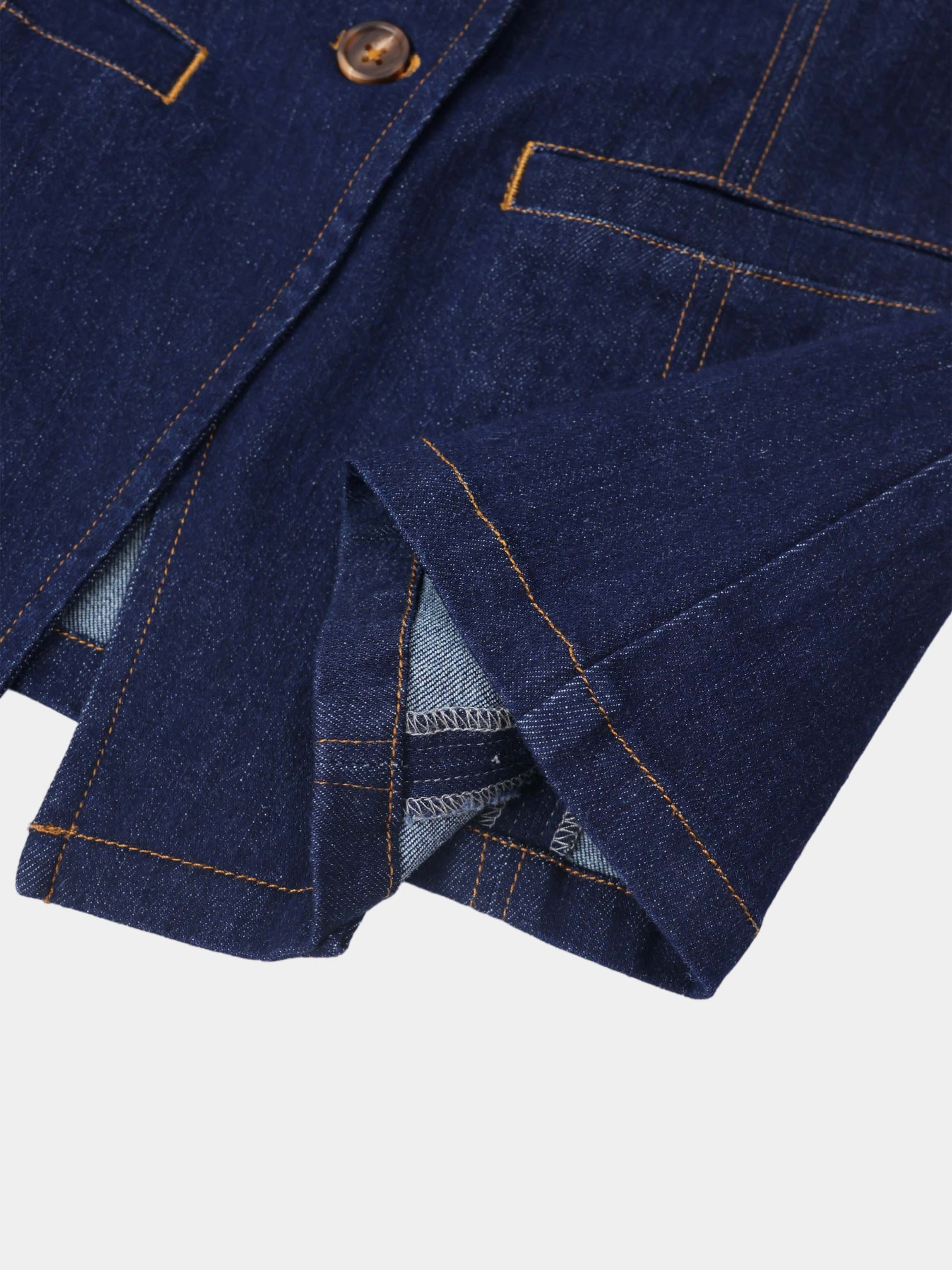 Denim Vest - Dark Blue