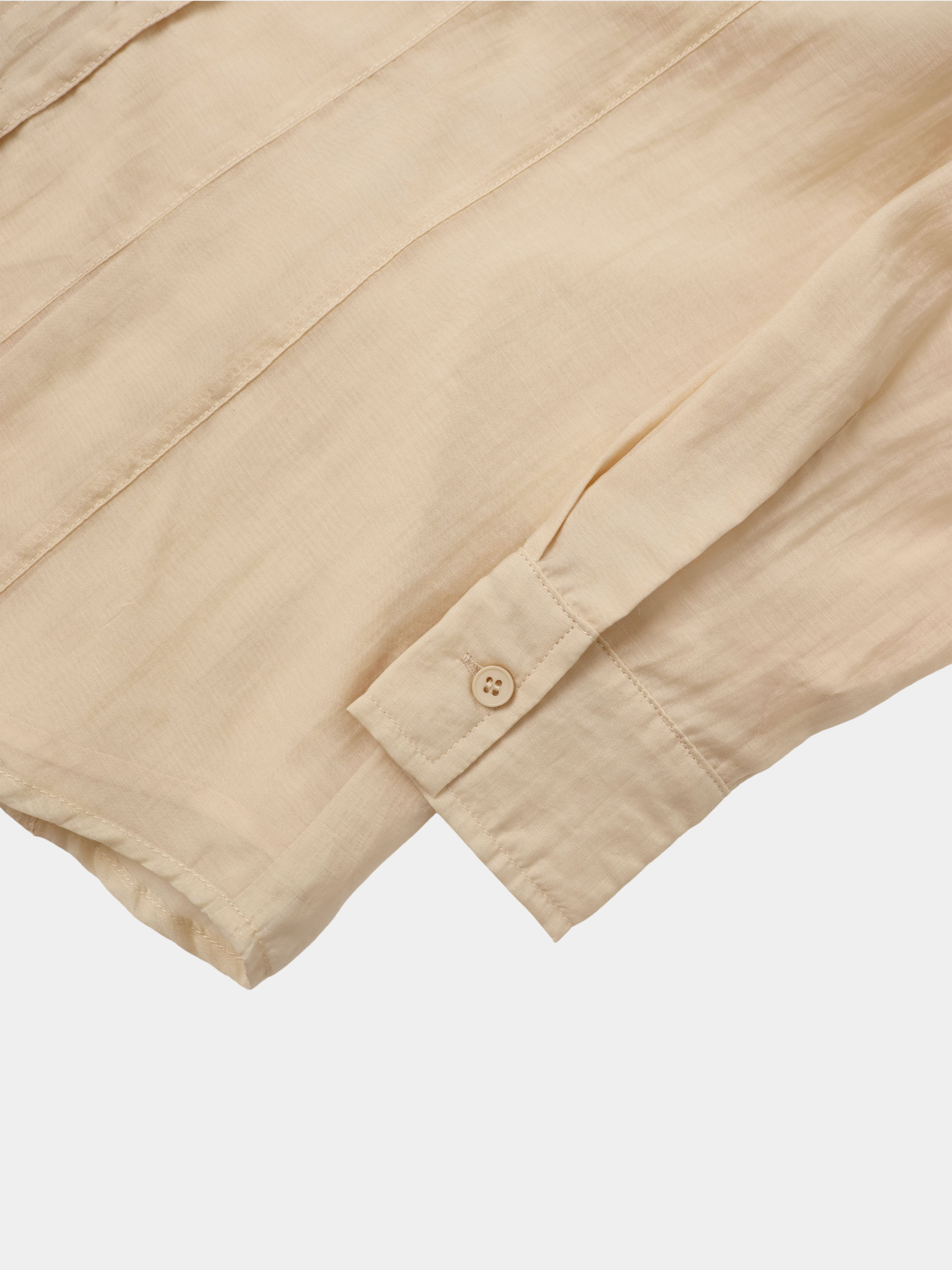 High V Neck Blouse-Sand