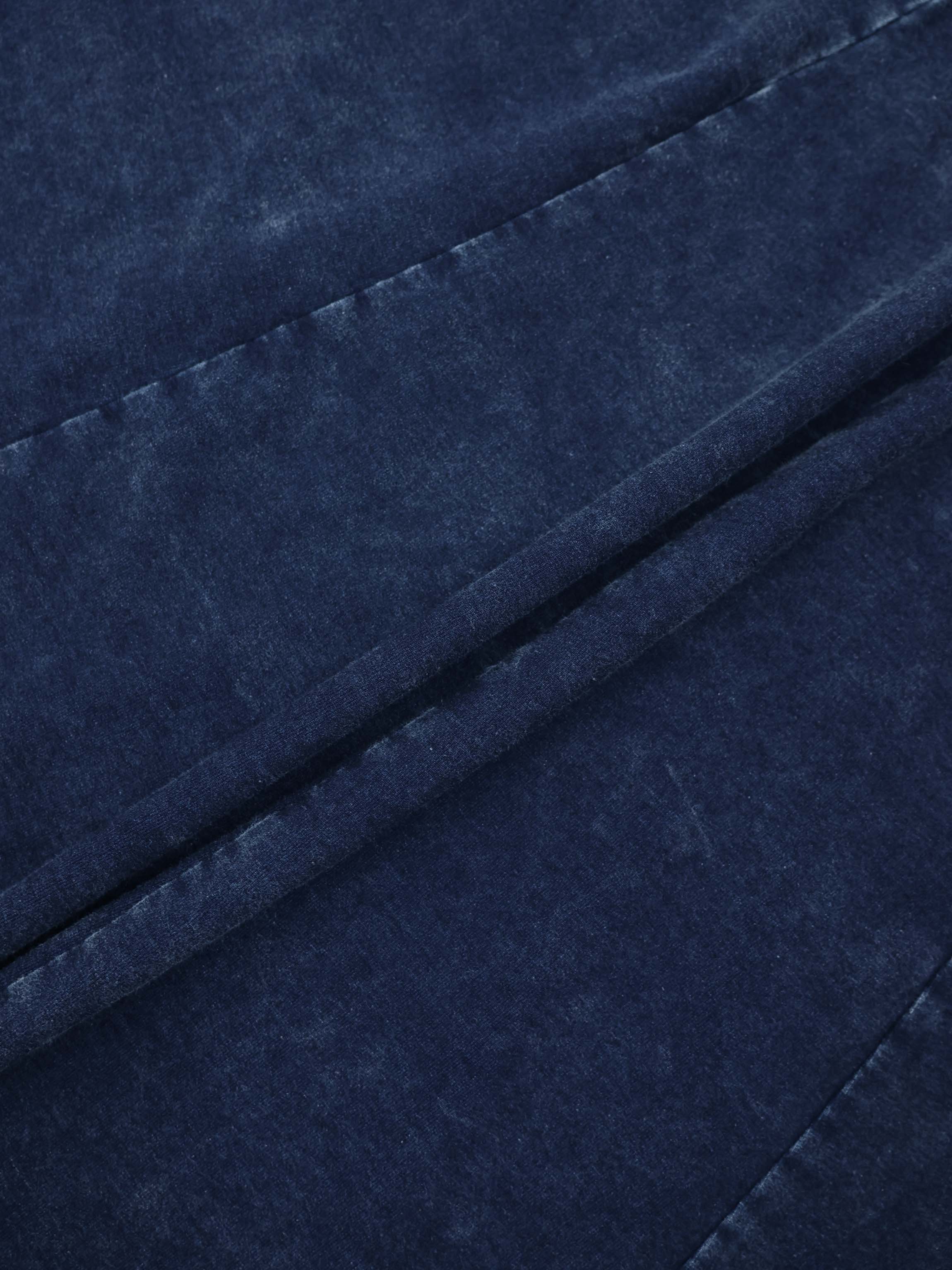 Paneled Flare Skirt 37"-Dark Blue Wash