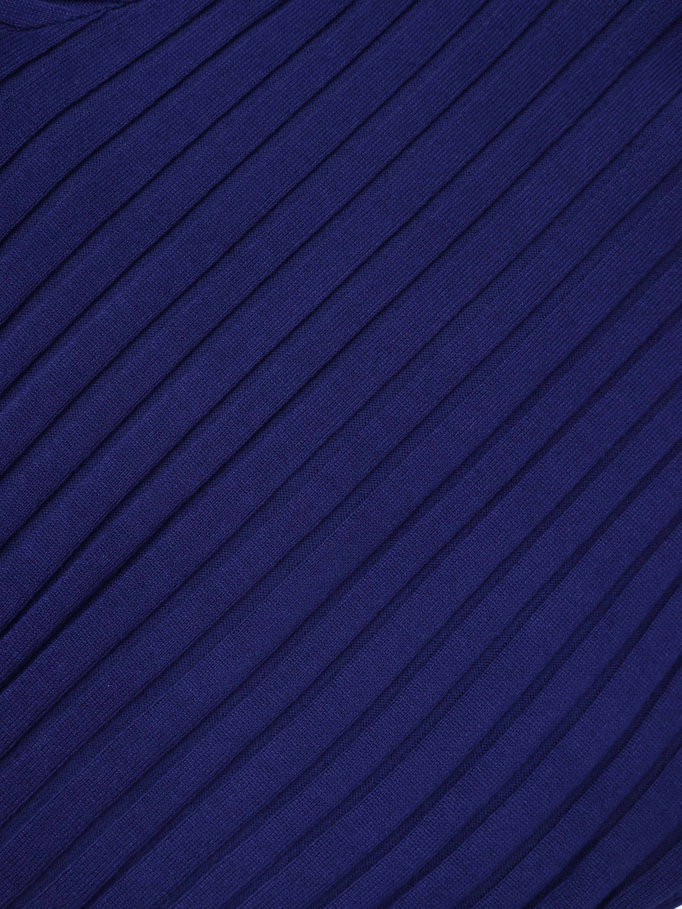 Scalloped Edge Cardigan-Navy