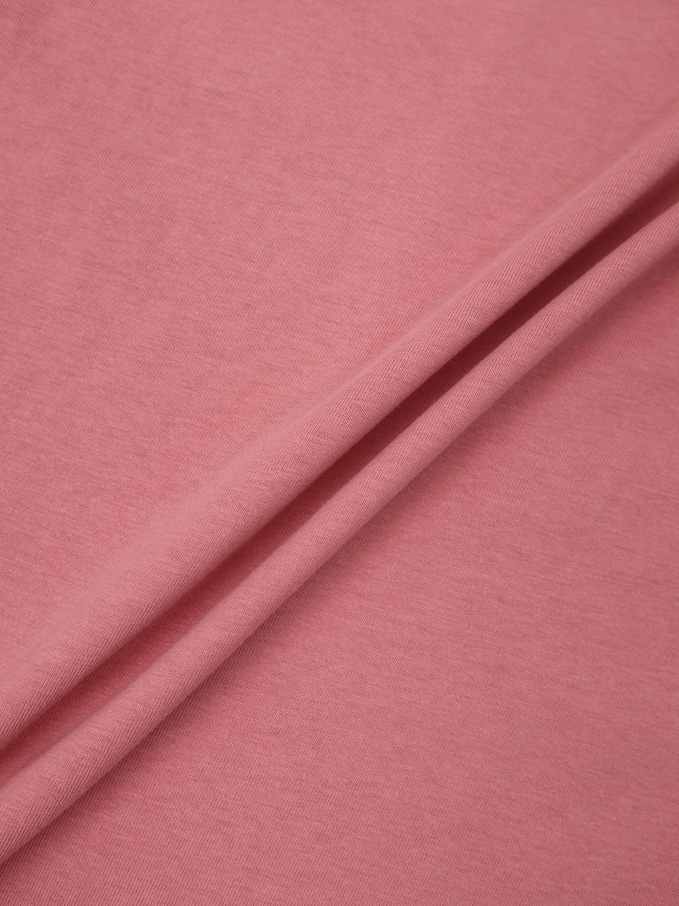 Center Seam High V Tee-Raspberry Pink