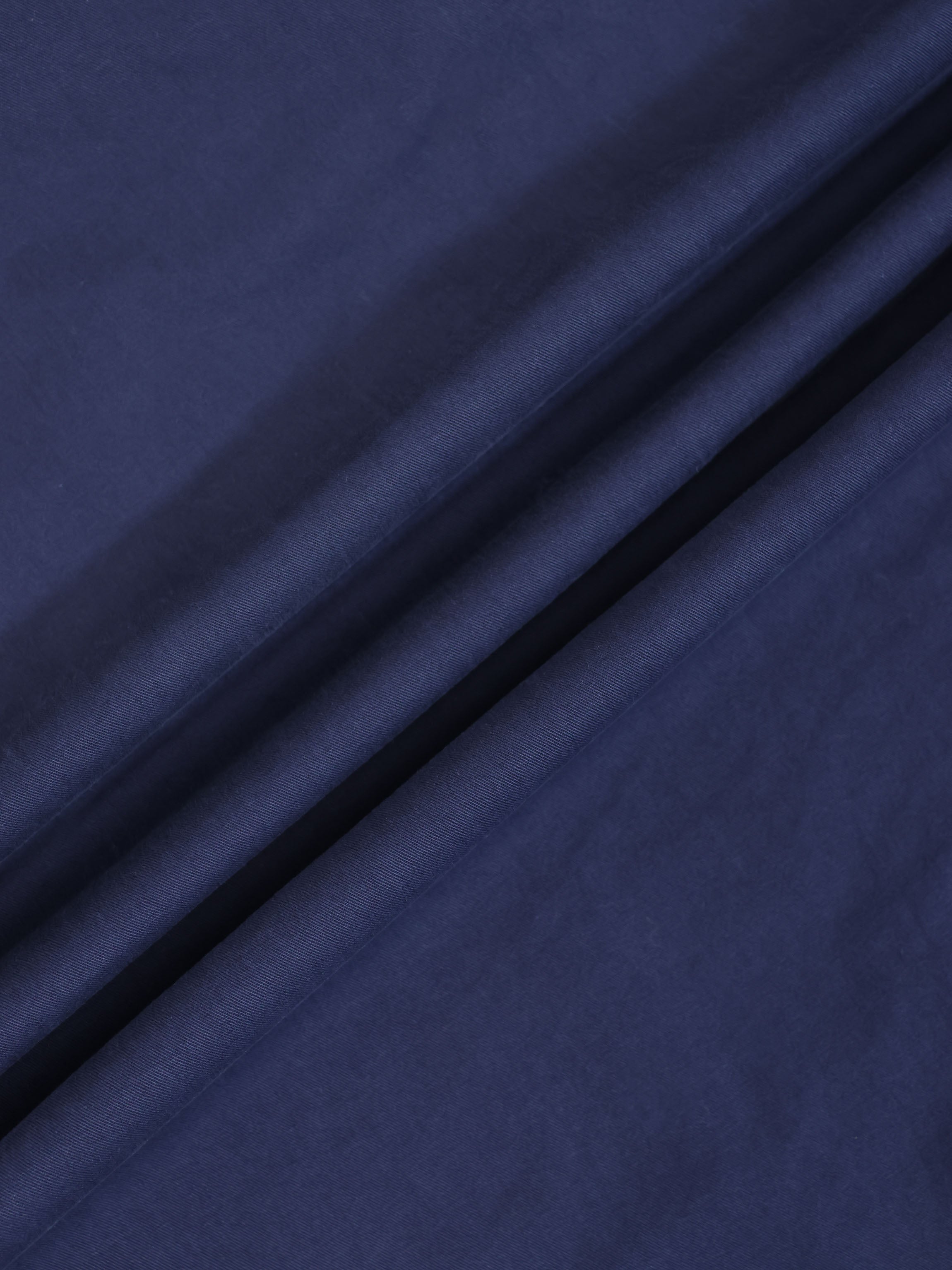 V Gathered Waist Jumper-Navy