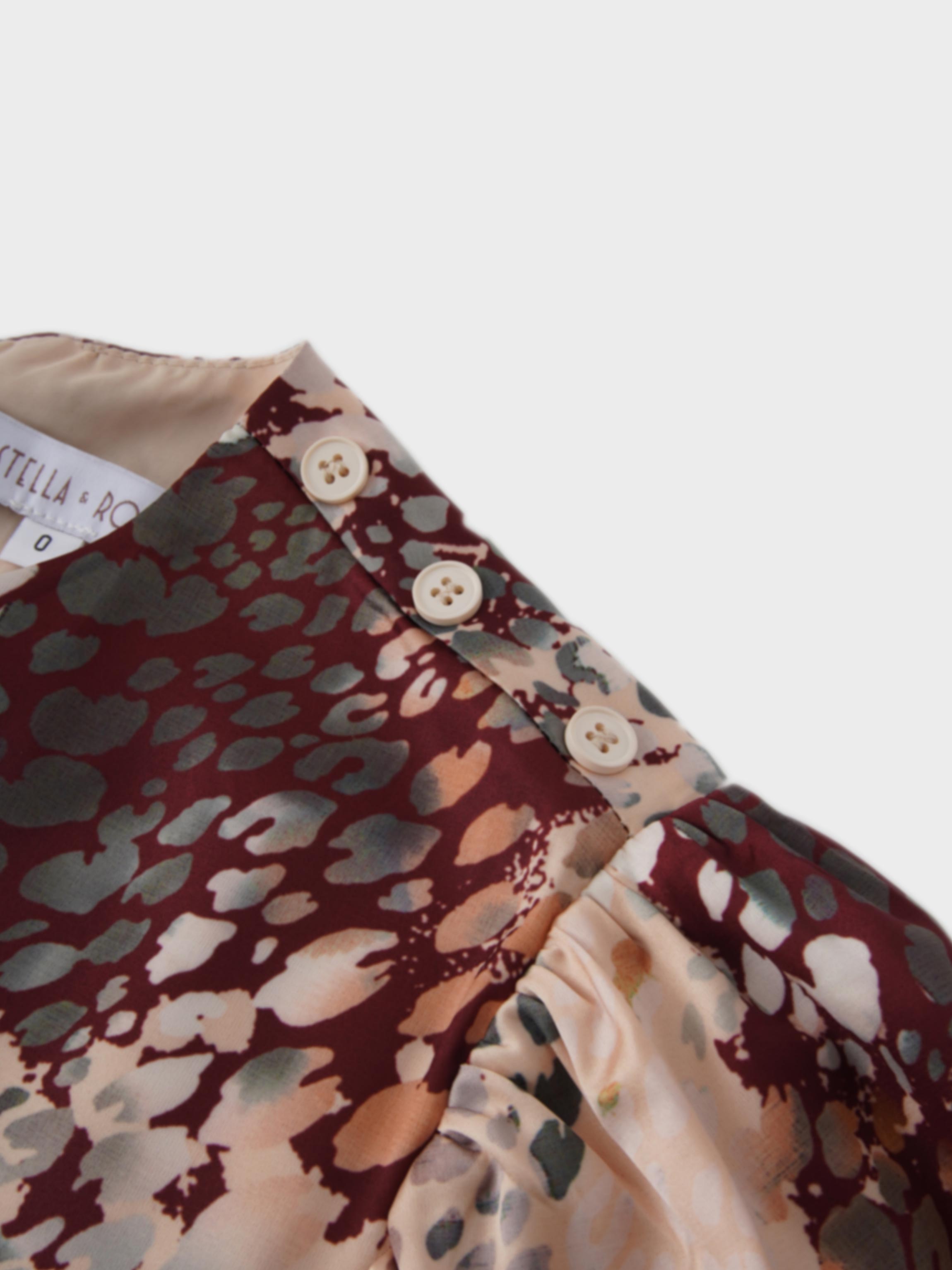 High Low Belted Dress-Animal Print