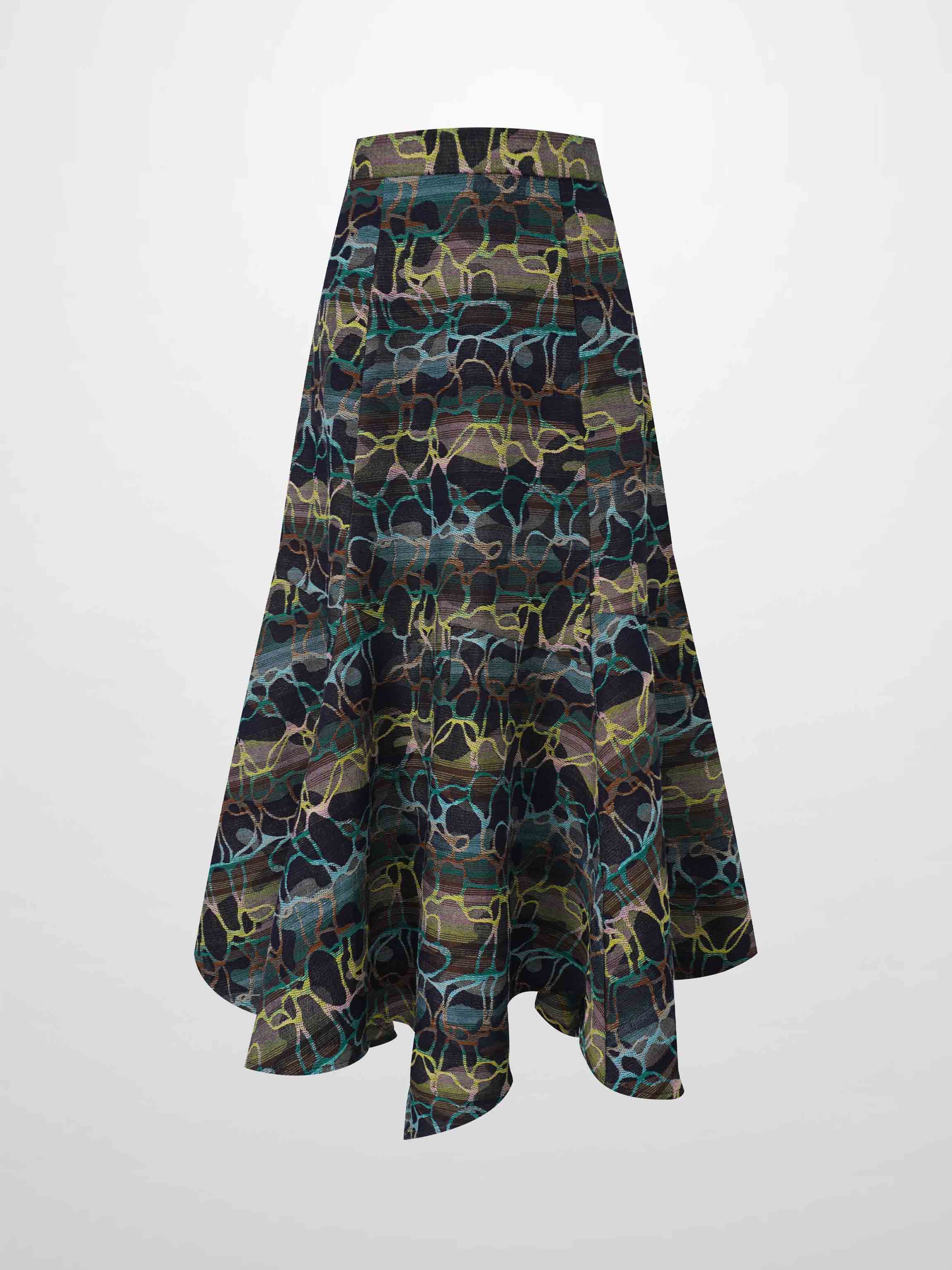 The Olivia Skirt-Bold Swirl