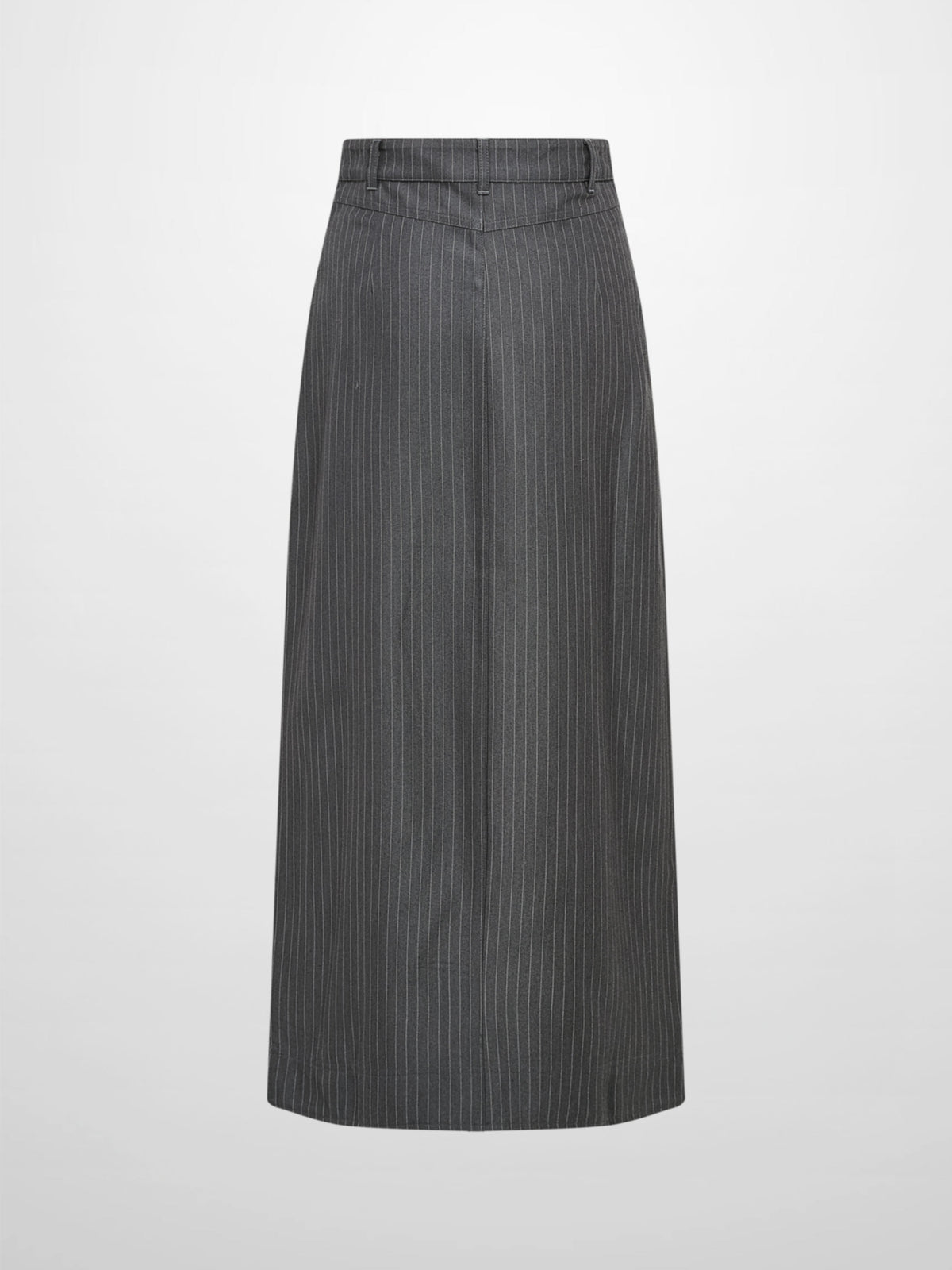 Front Pocket Button Skirt - Dark Grey