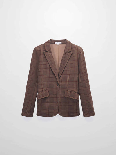 Blazer-Brown Plaid
