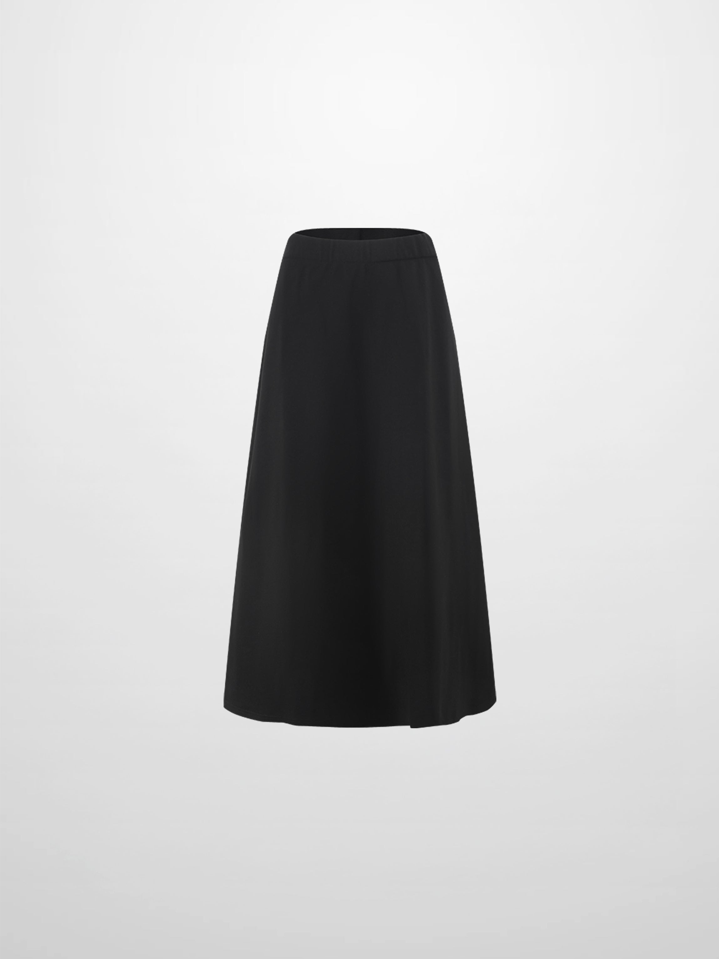LIGHTWEIGHT 3 PANEL SKIRT-BLACK 23"