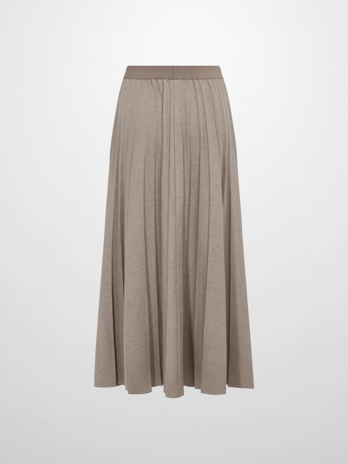 Marni Pleated Skirt 36"- Heathered Taupe