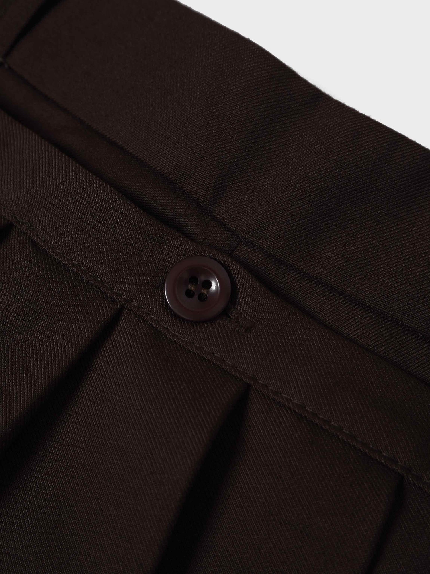 Pencil Pleat Combo Skirt-Dark Brown