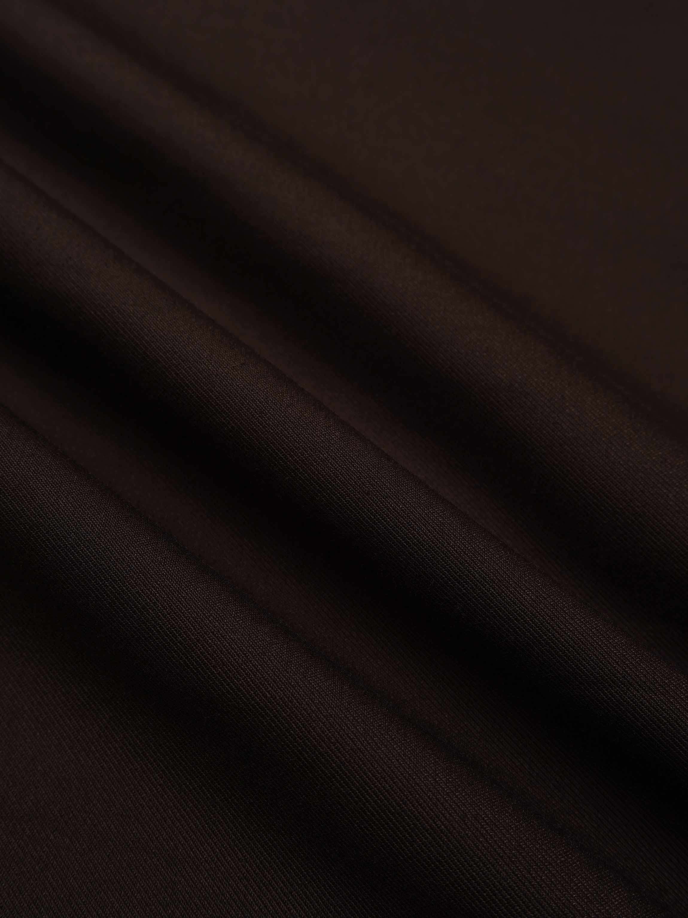 Pencil Pleat Combo Skirt-Dark Brown