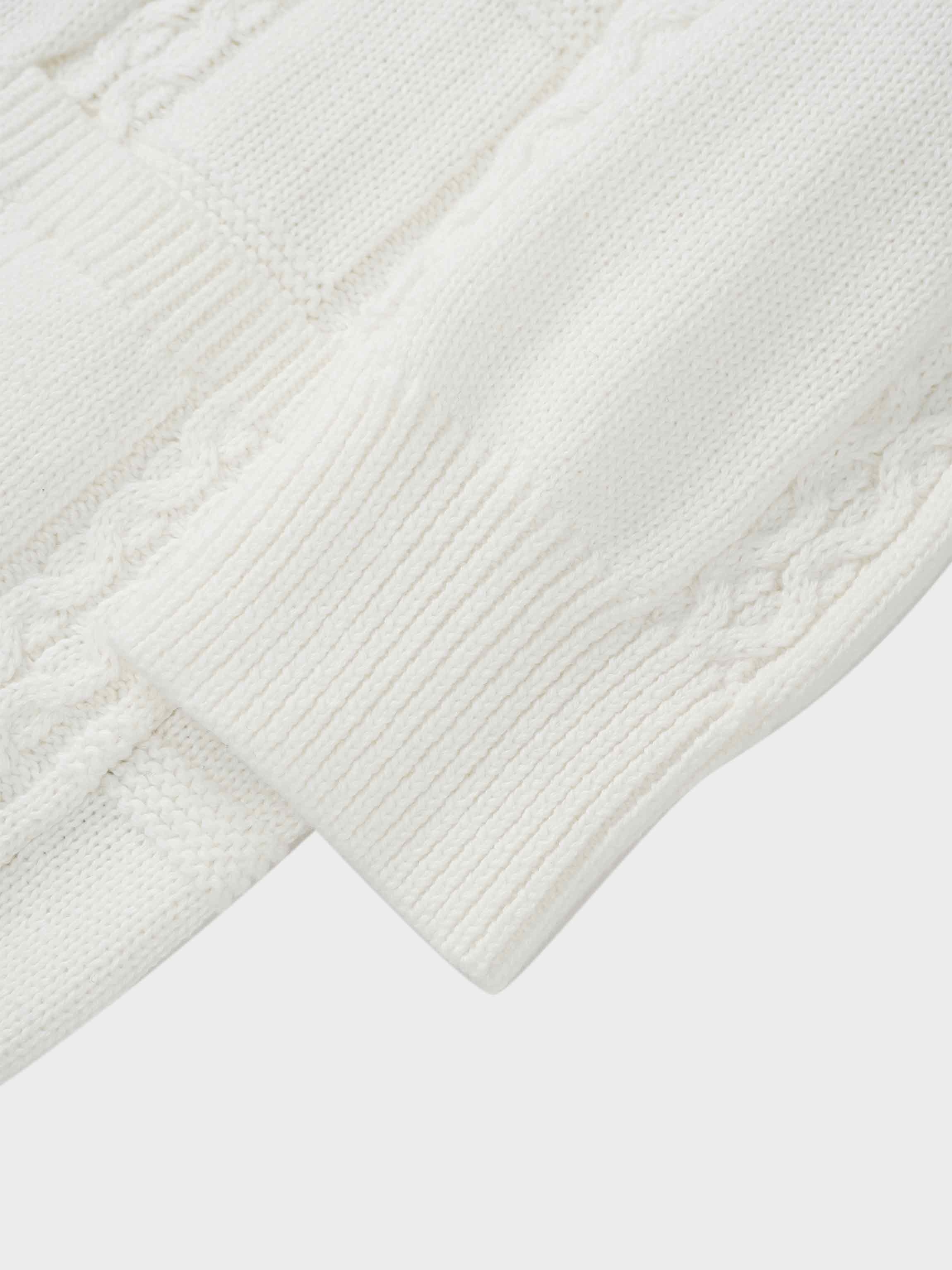 Cable Design Cardigan-Ivory