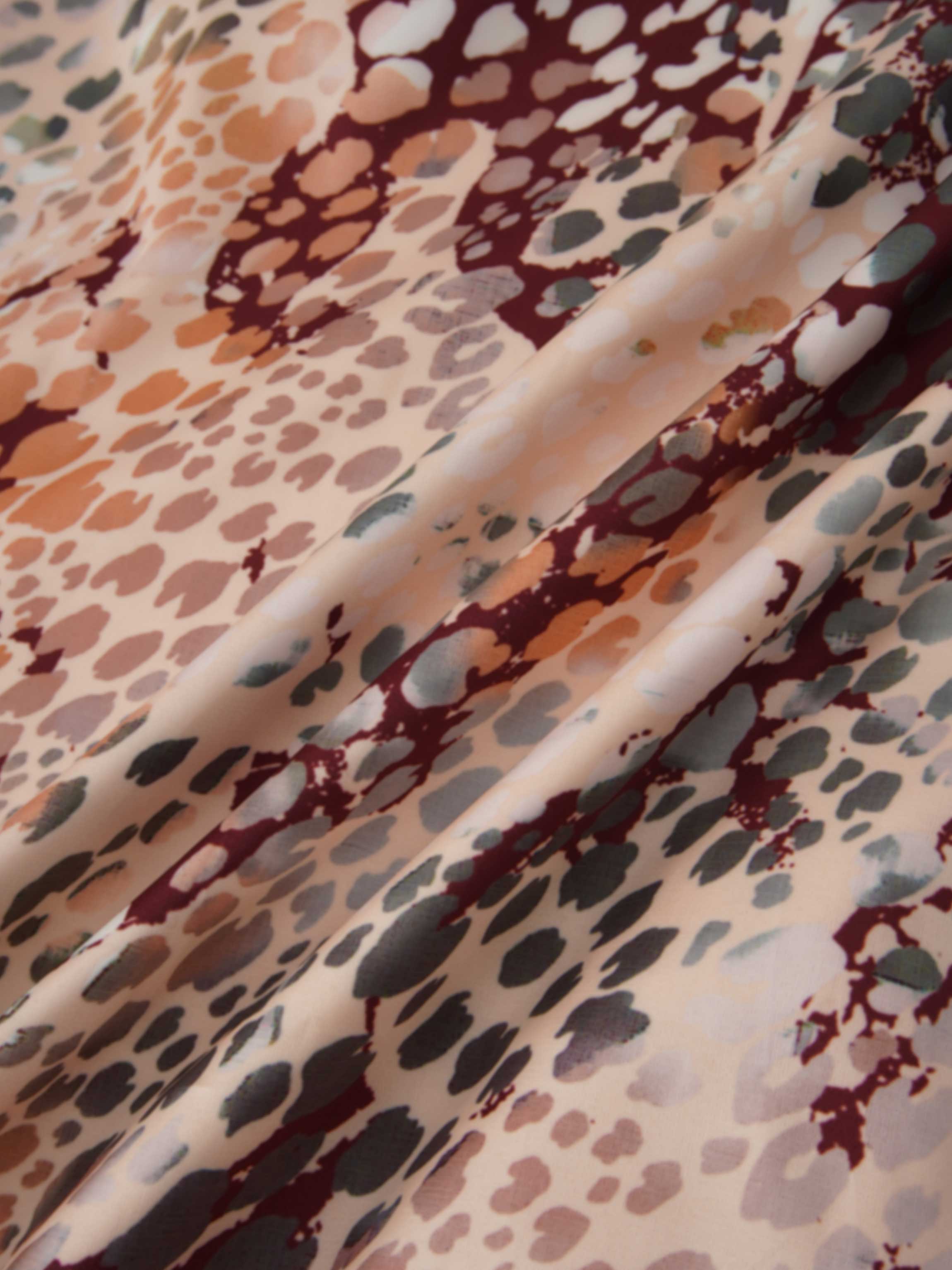 High Low Belted Dress-Animal Print