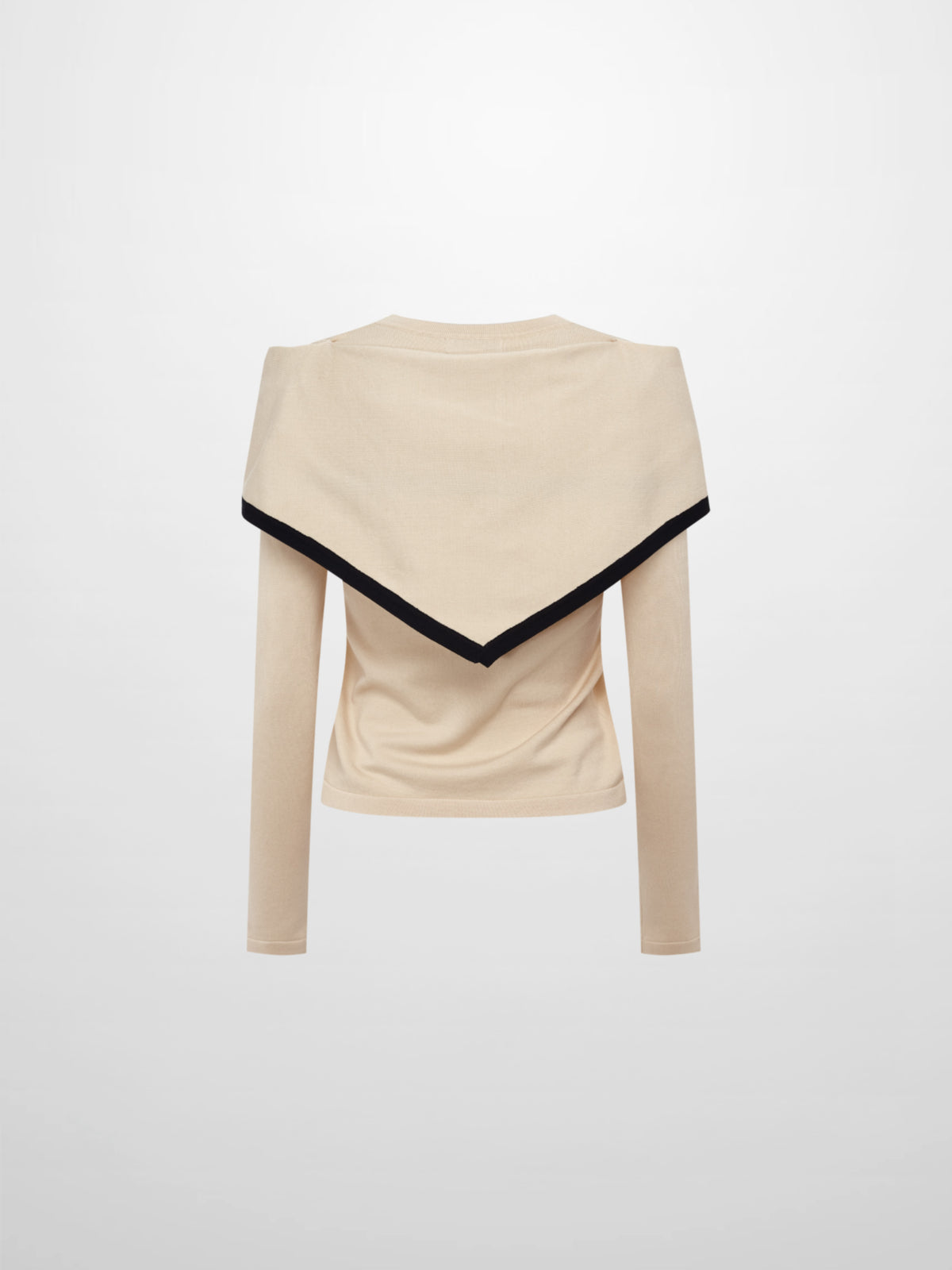 Shawl Collar Sweater - Cream