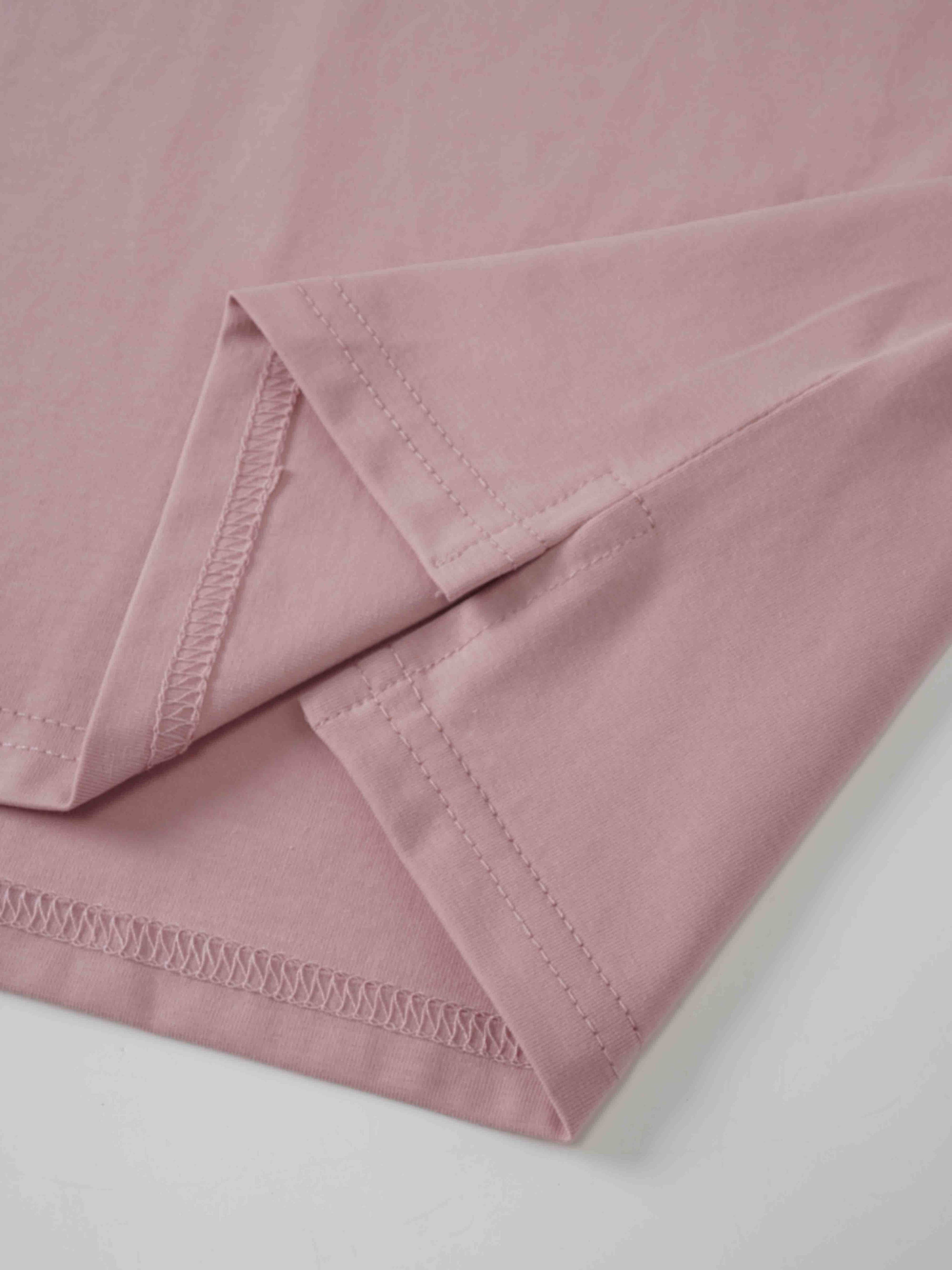 Cropped Boxy Tee-Mauve