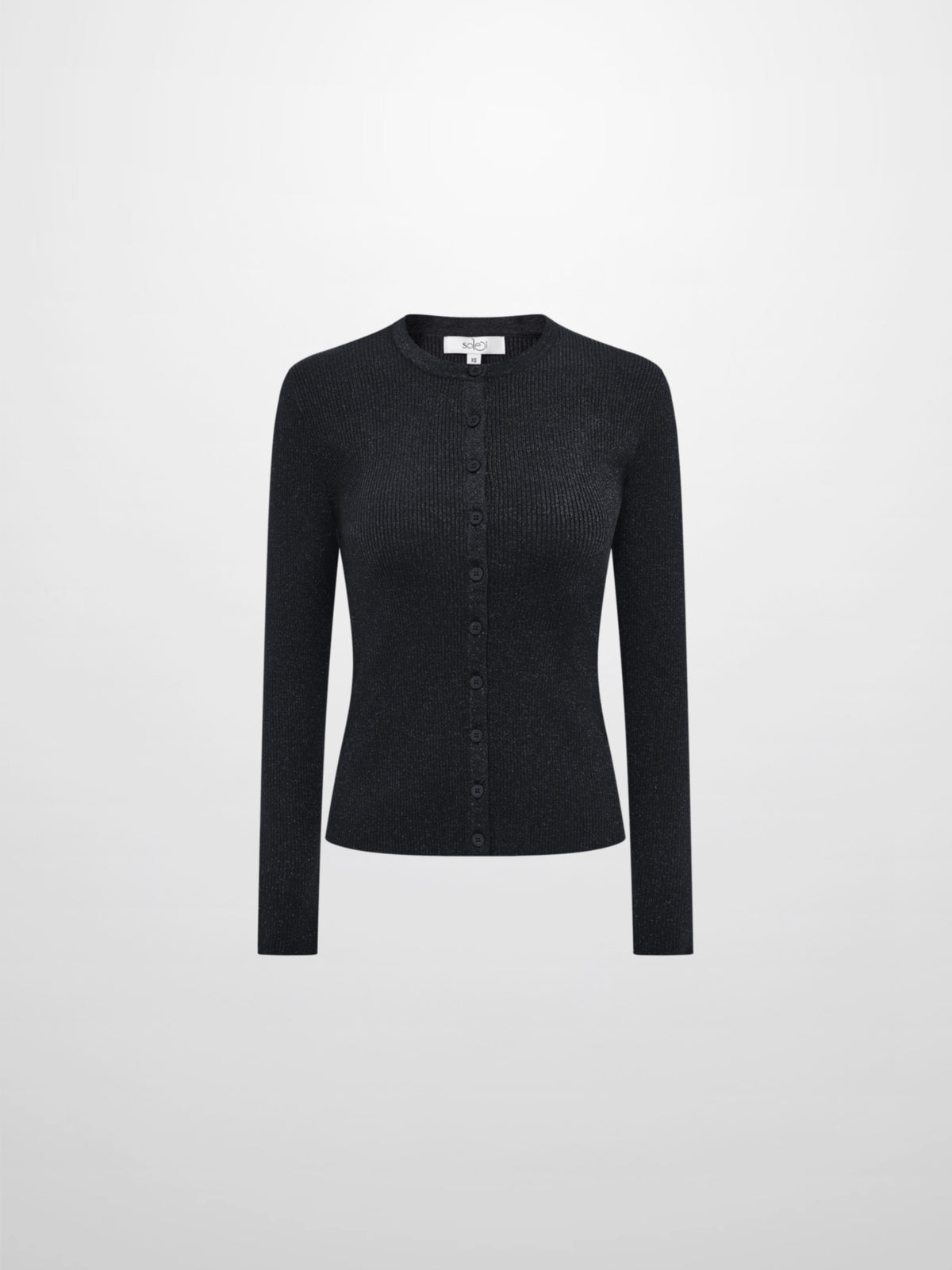 Lurex Cardigan - Black