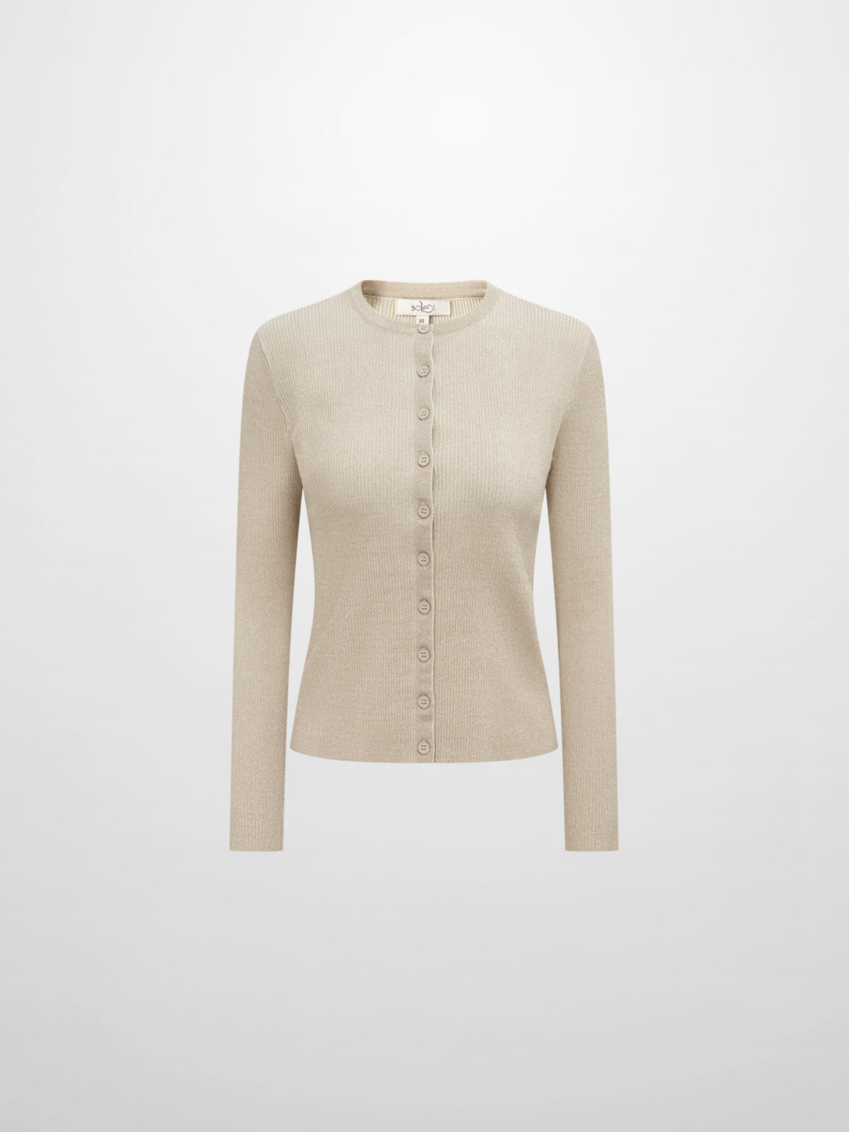 Lurex Cardigan - Cream
