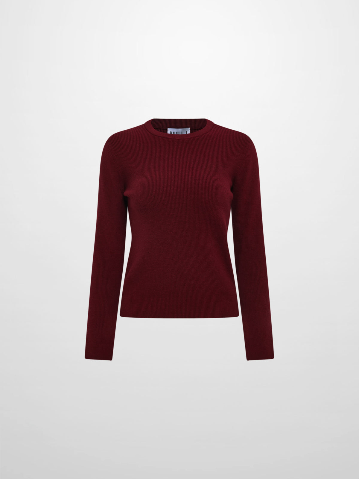 Waffle Knit Top - Burgundy