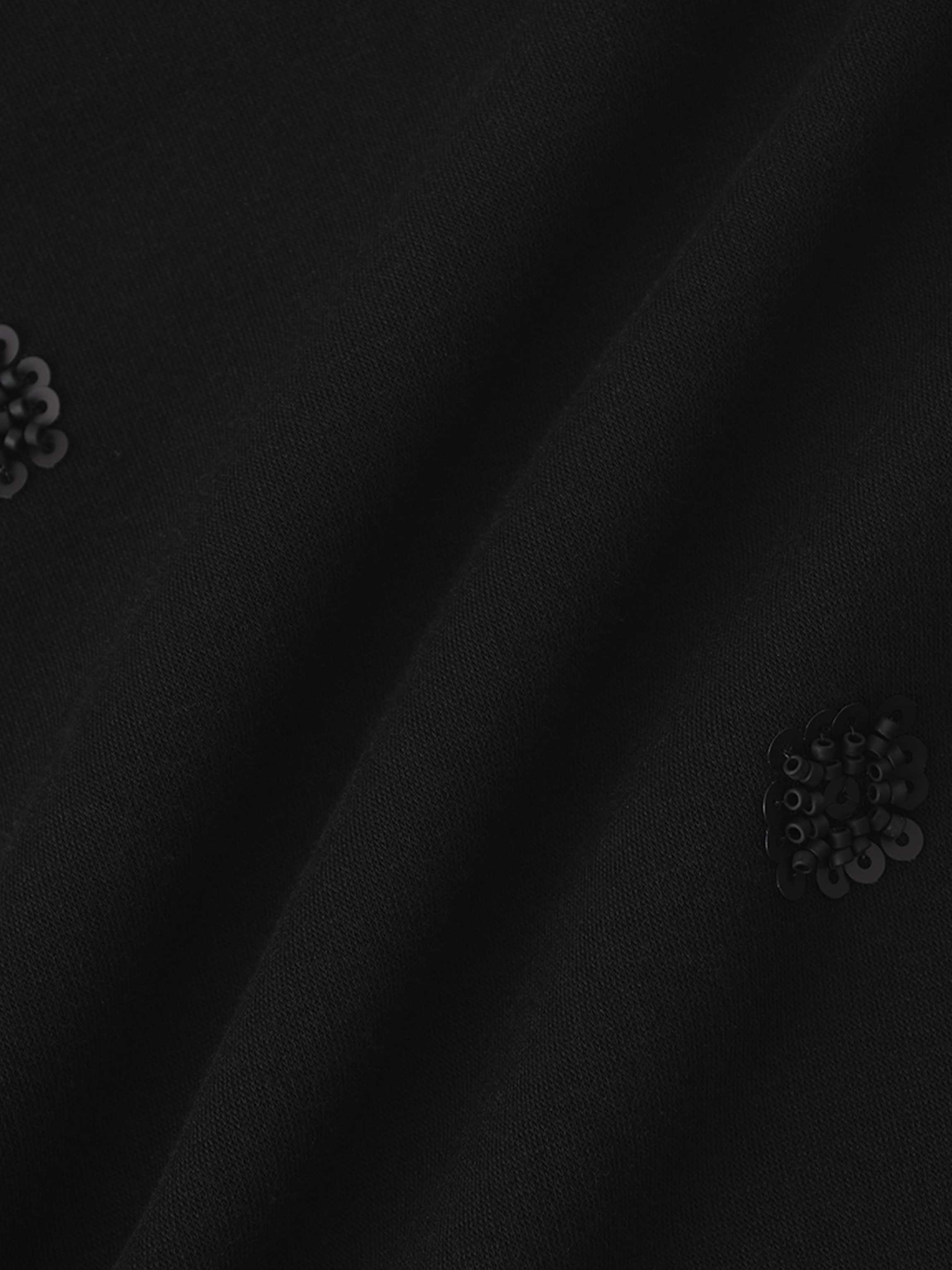 Embellished Sweatshirt-Black/Black