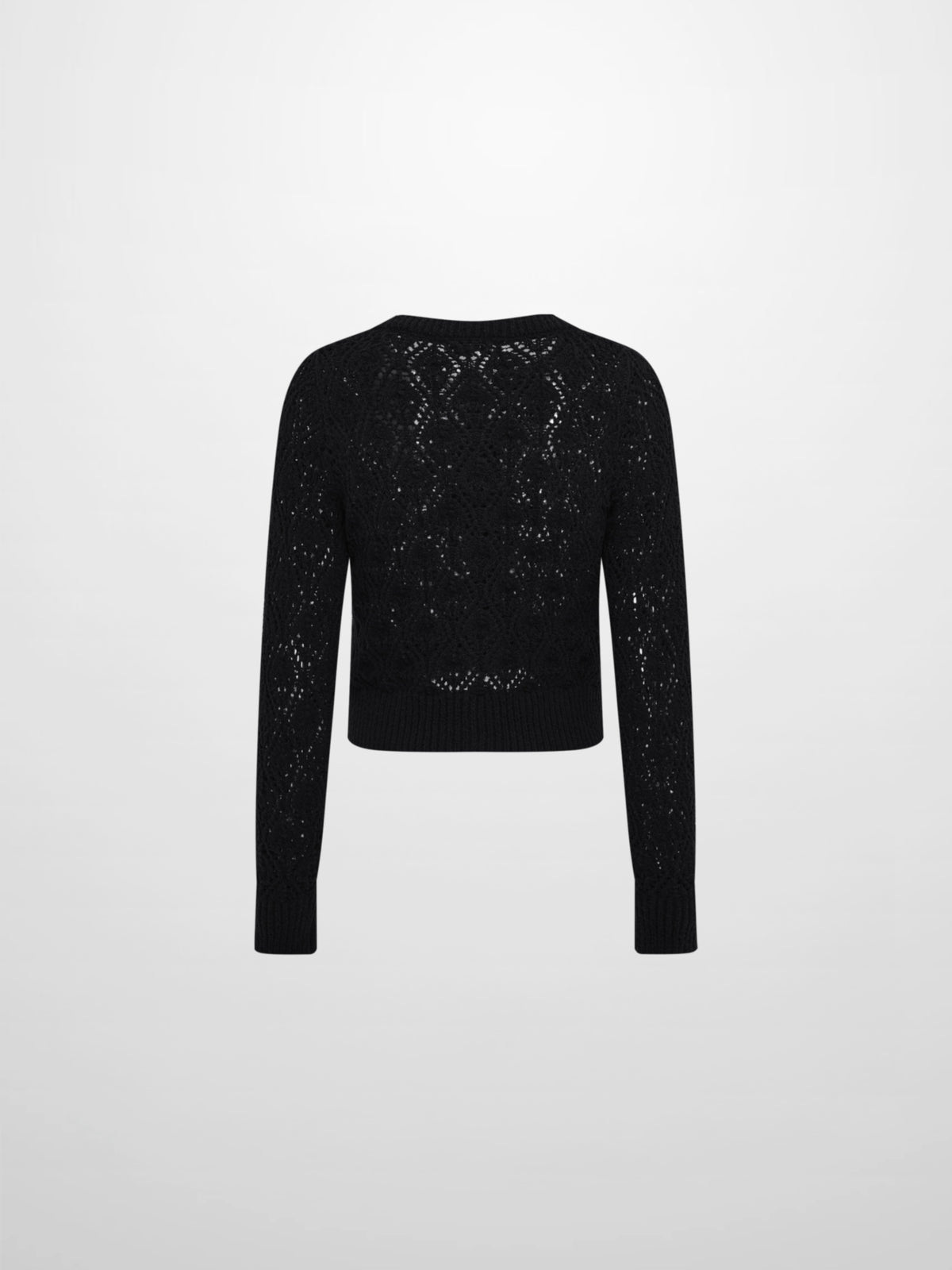 Crochet Cardigan - Black