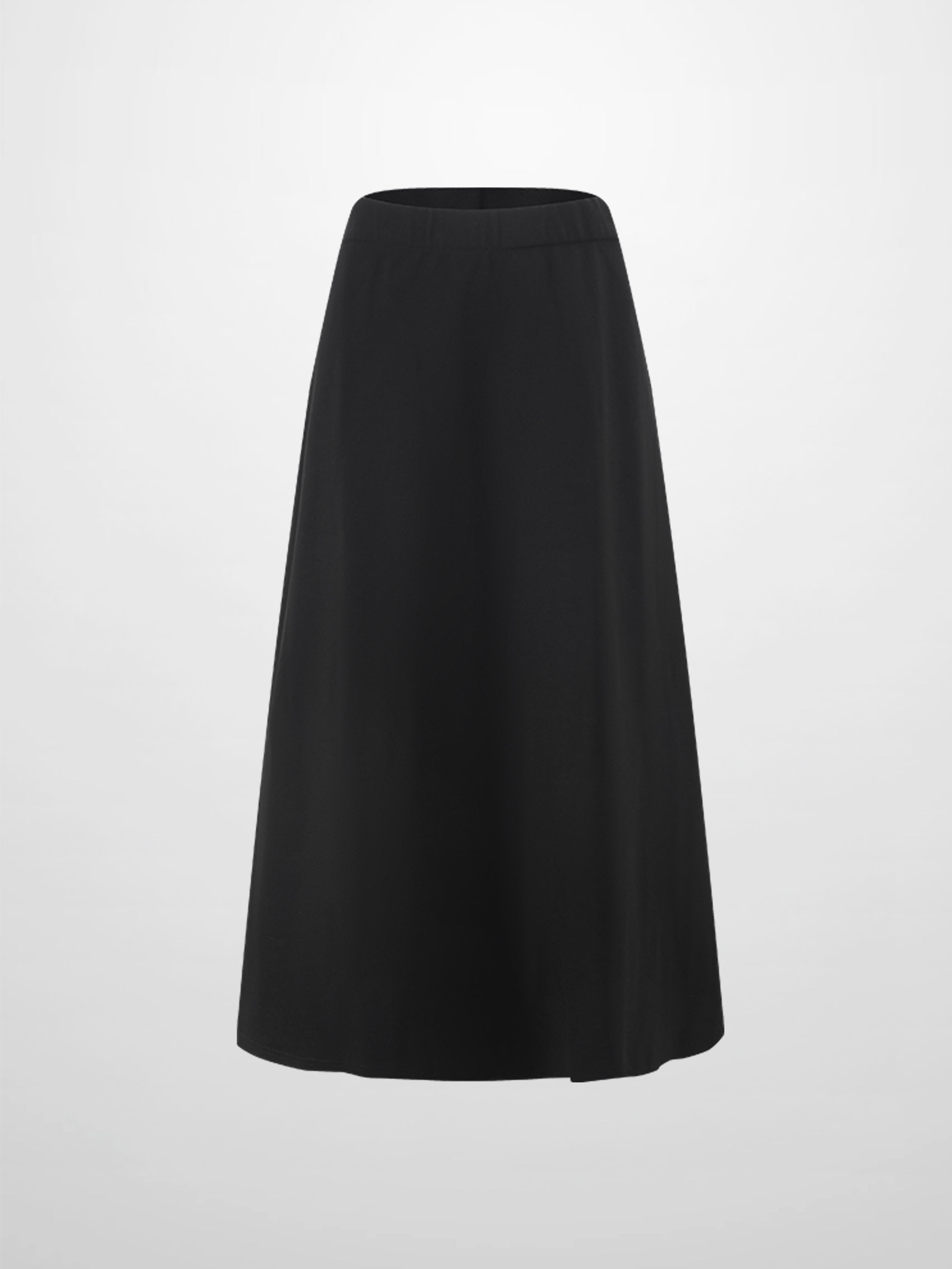 LIGHTWEIGHT 3 PANEL SKIRT-BLACK 27"