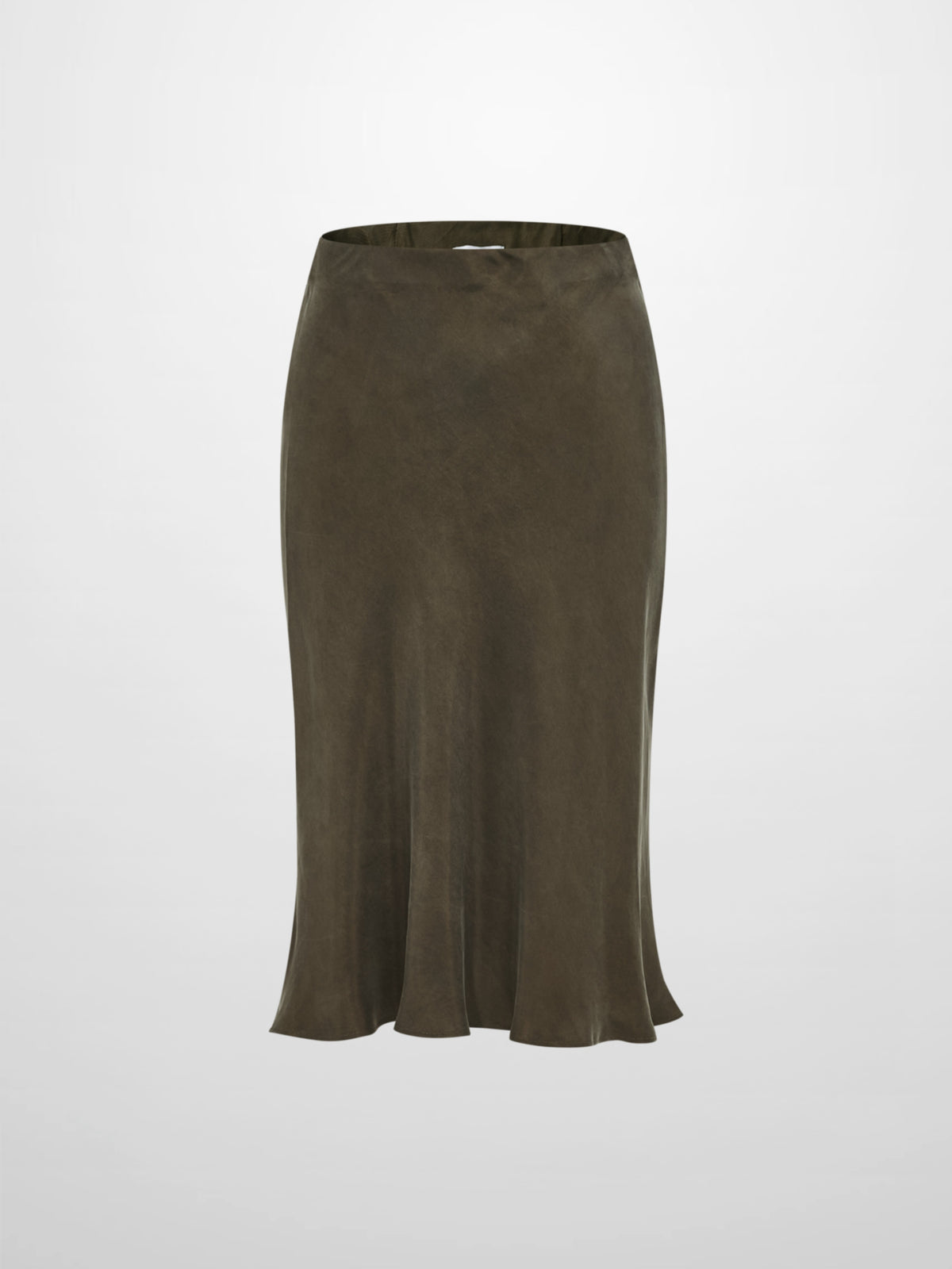 Cupro Slip Skirt - Olive 26"