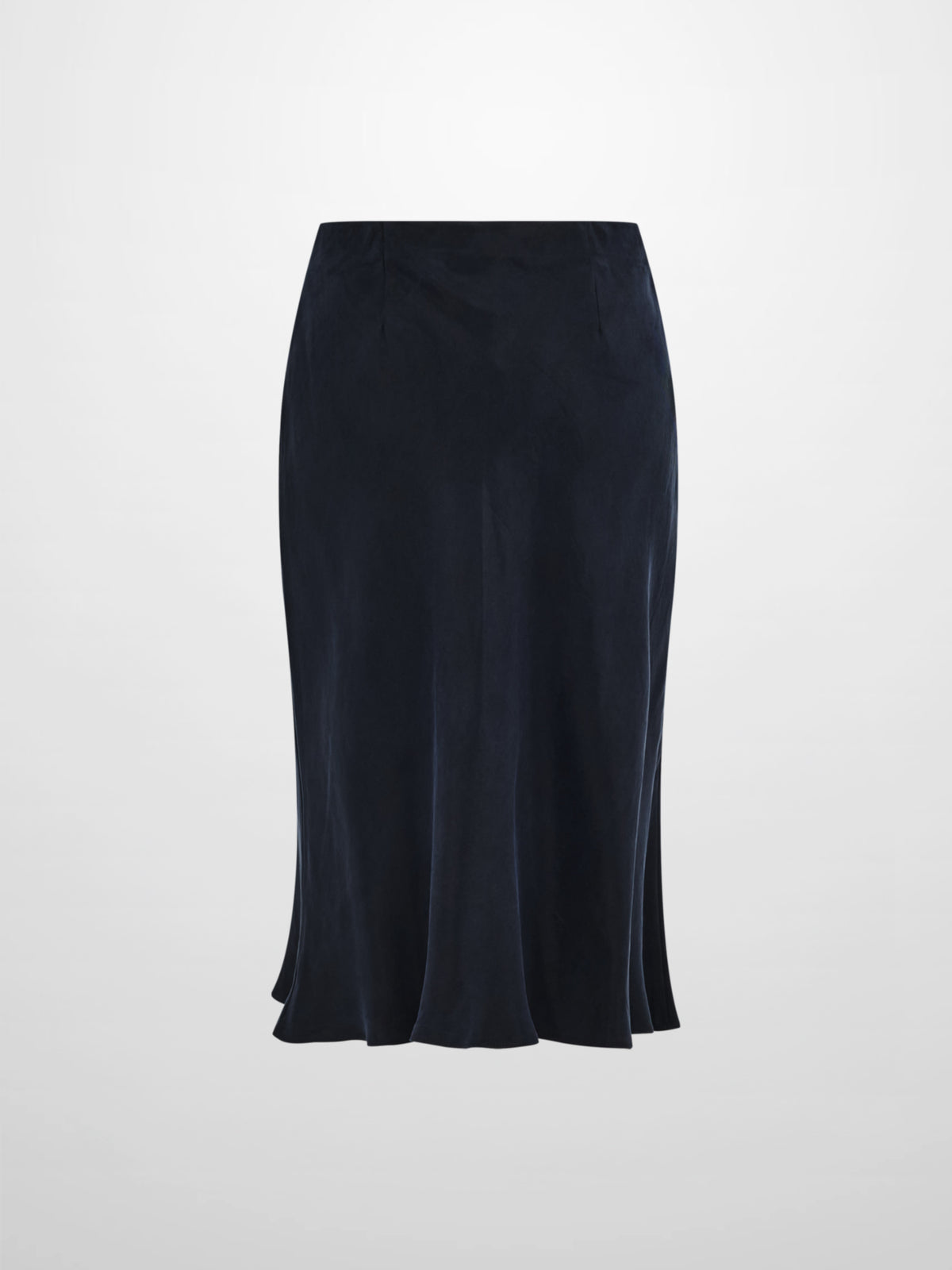 Cupro Slip Skirt - Navy 26"