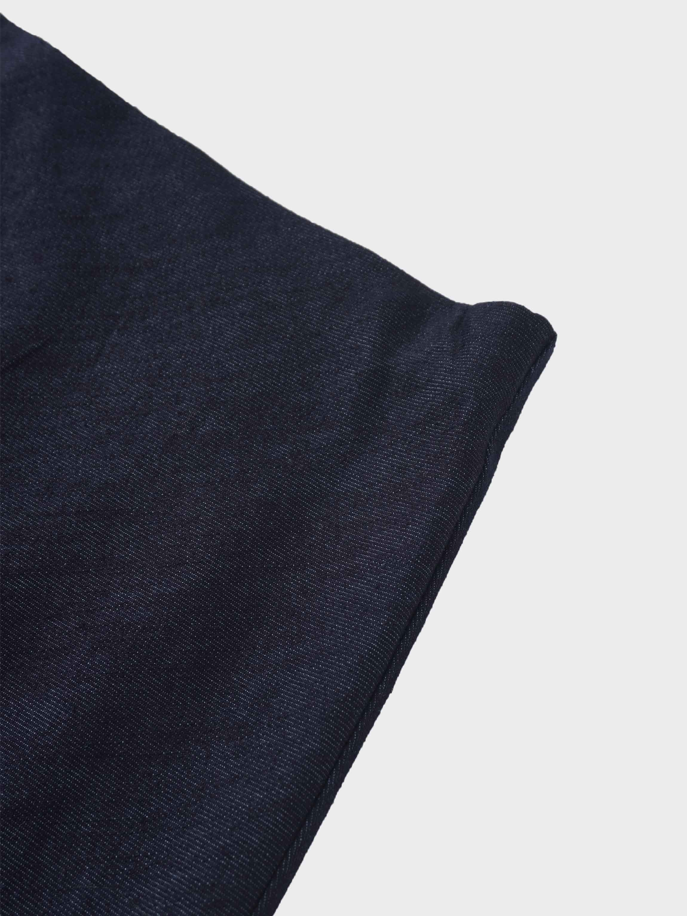 Classic Denim Skirt 37"-Dark Blue