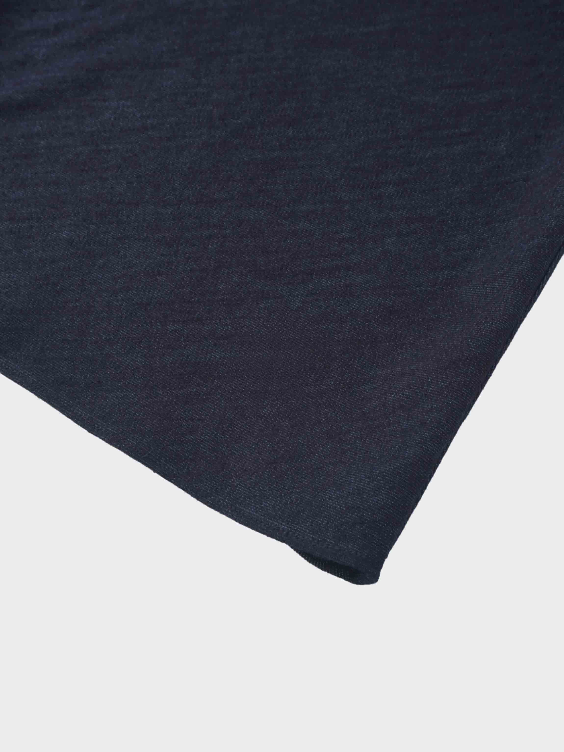 Classic Denim Skirt 37"-Dark Blue