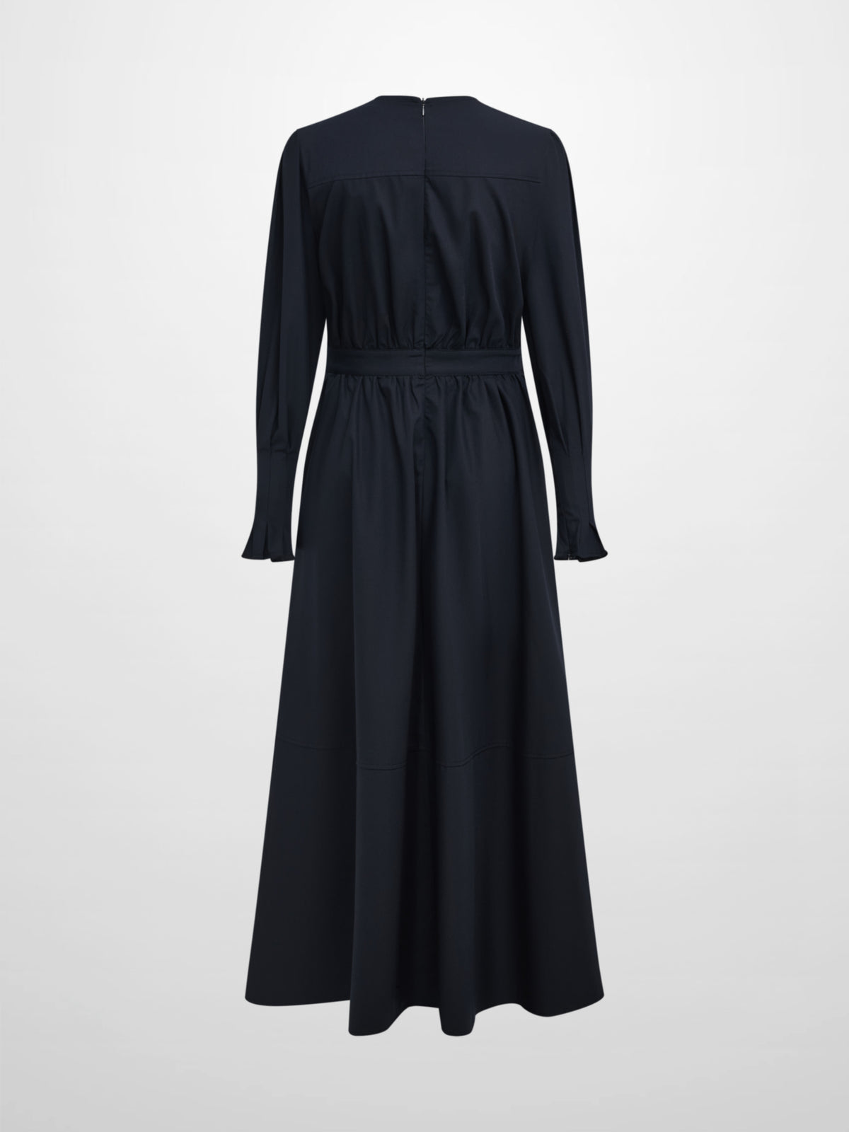 Side Tie Shirtdress - Navy