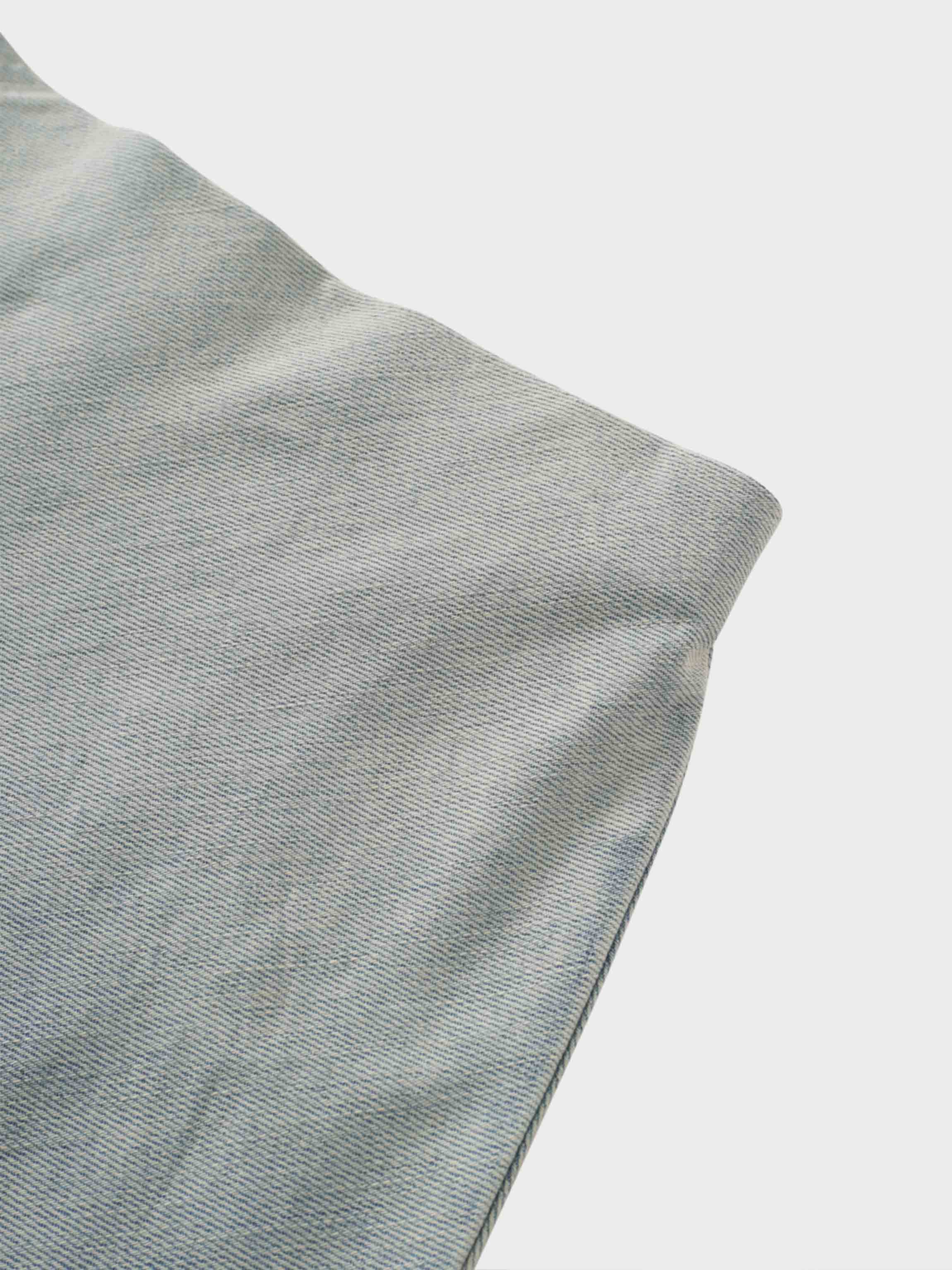 Classic Denim Skirt 37"-Light Blue