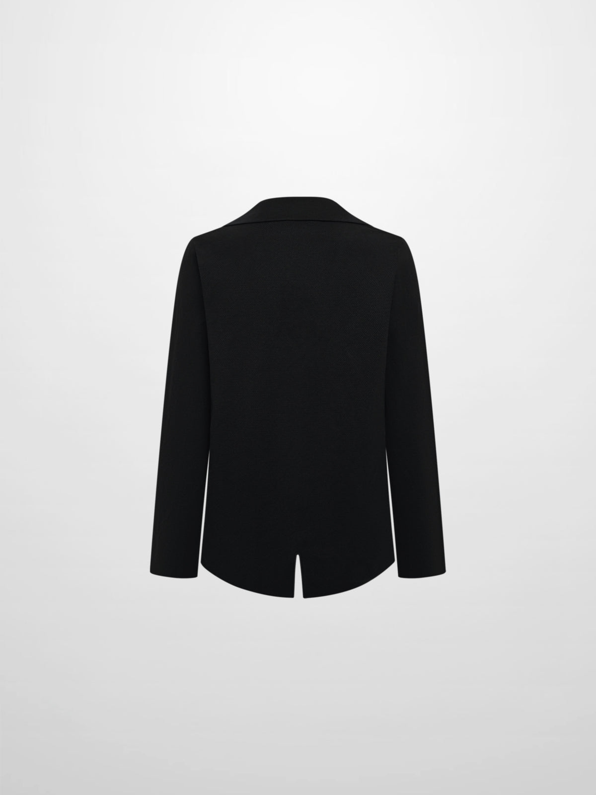 Knit Boxy Blazer - Black