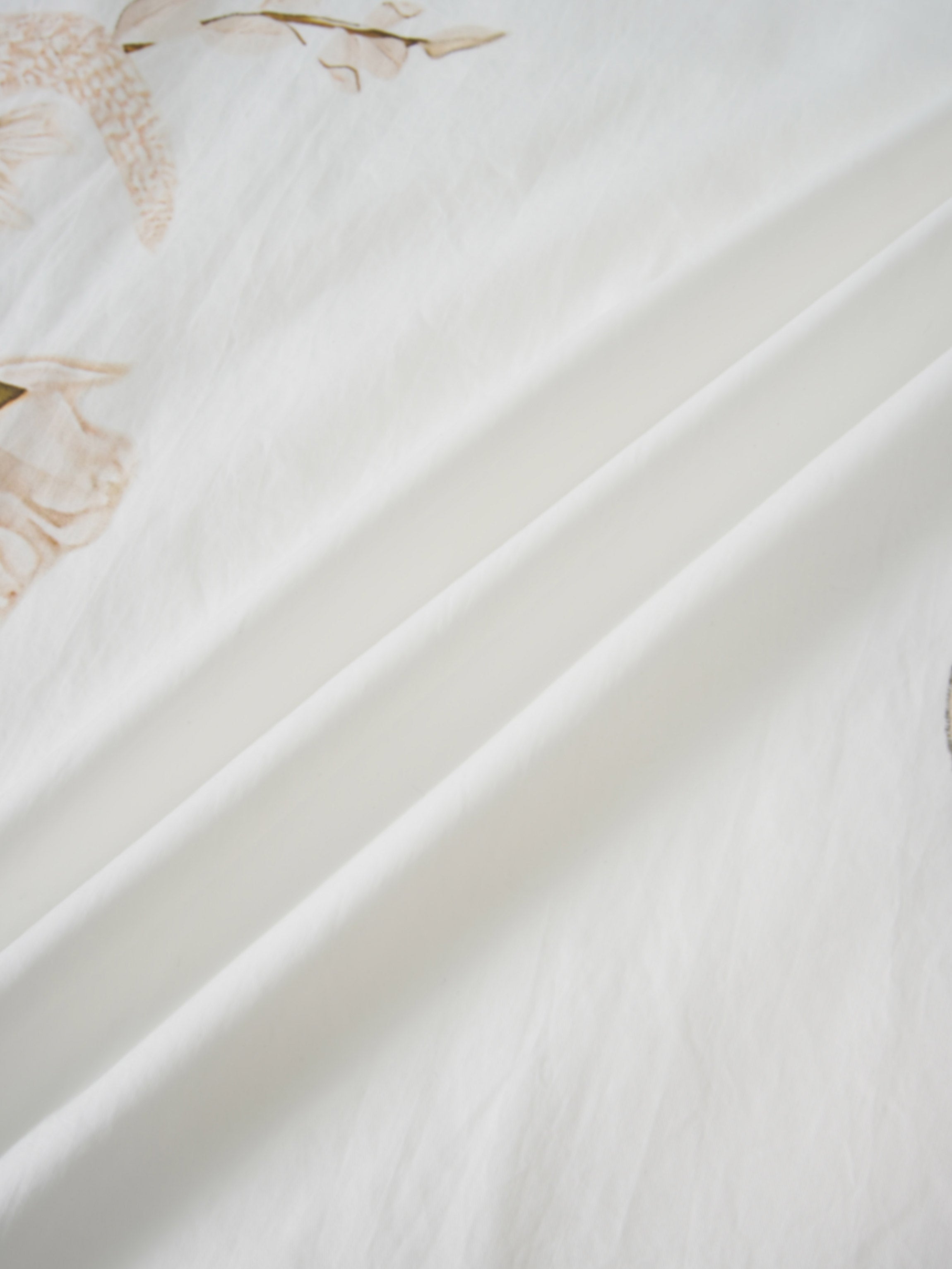 Floral Design Skirt-White