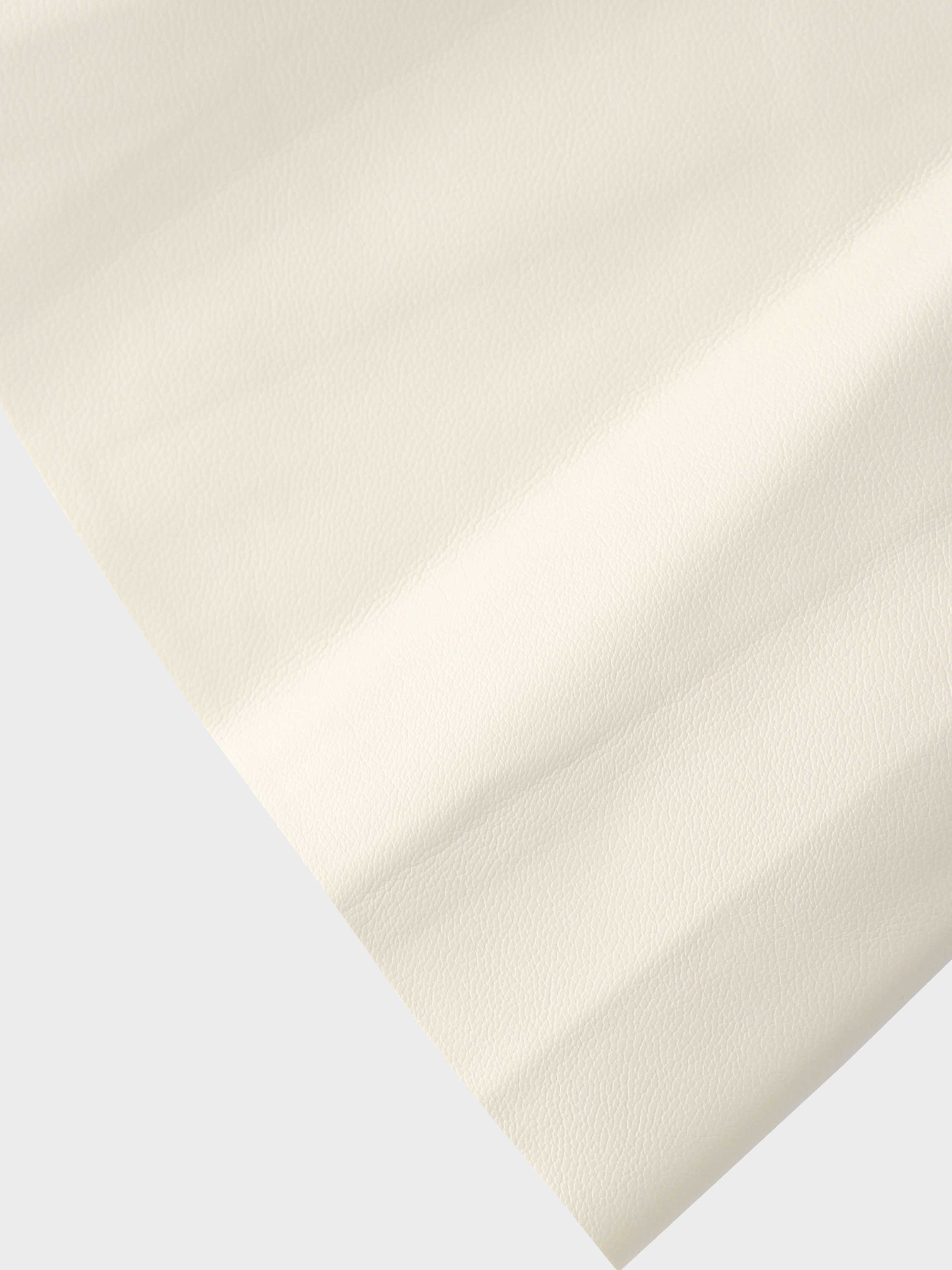 Flare Leather Skirt 27"-Ivory