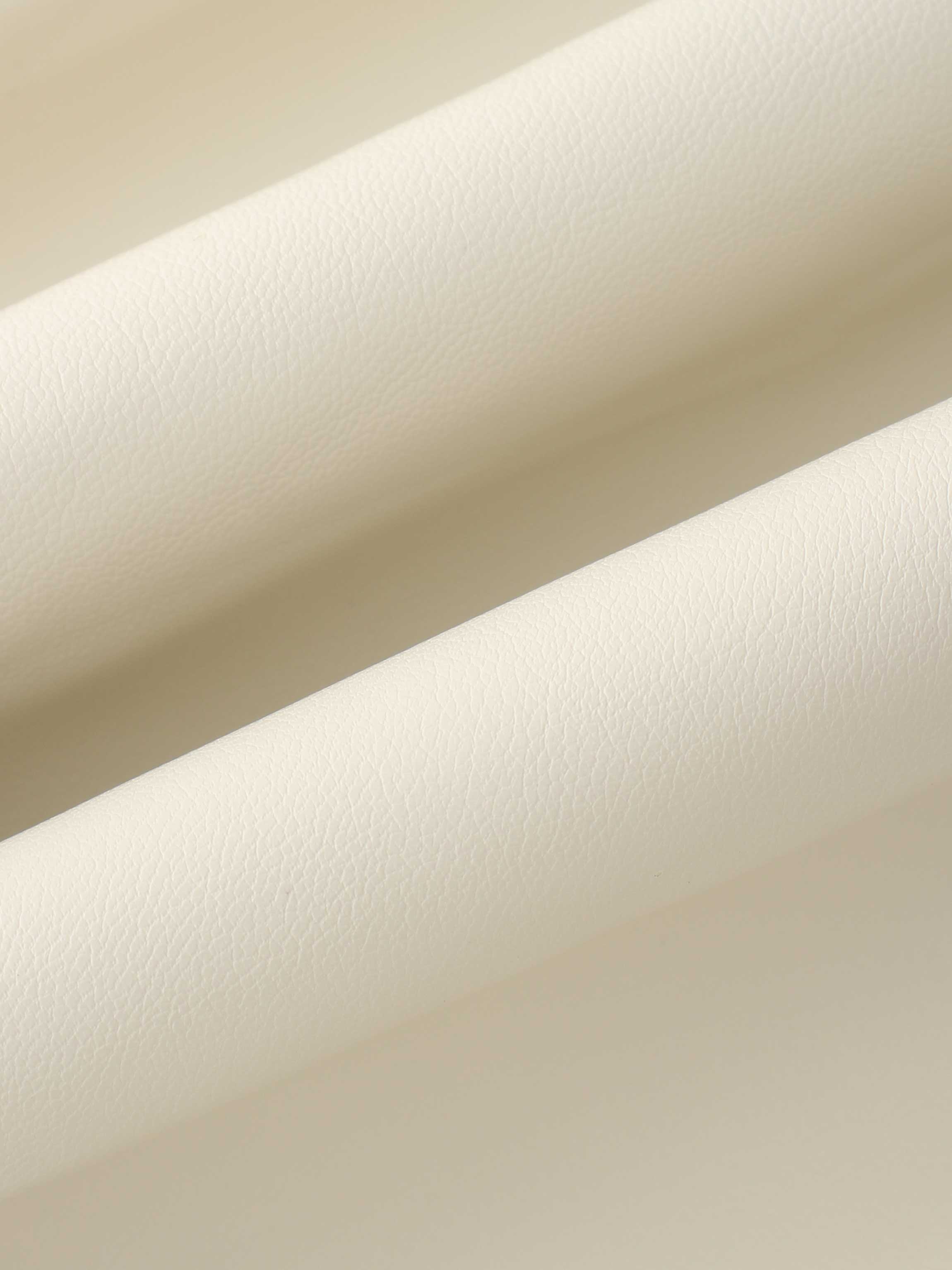 Flare Leather Skirt 27"-Ivory