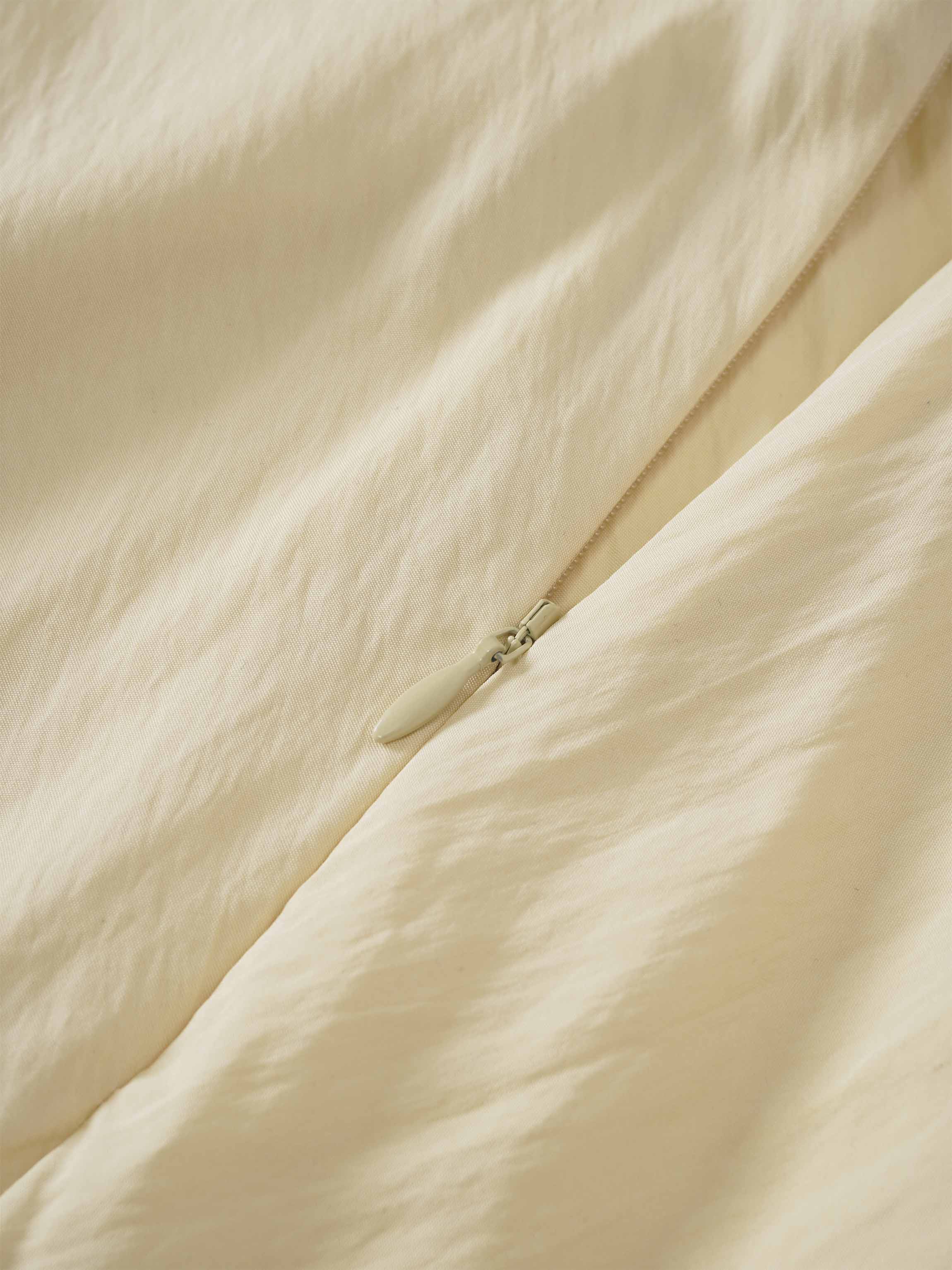 Crinkle Skirt 37"-Pale Yellow