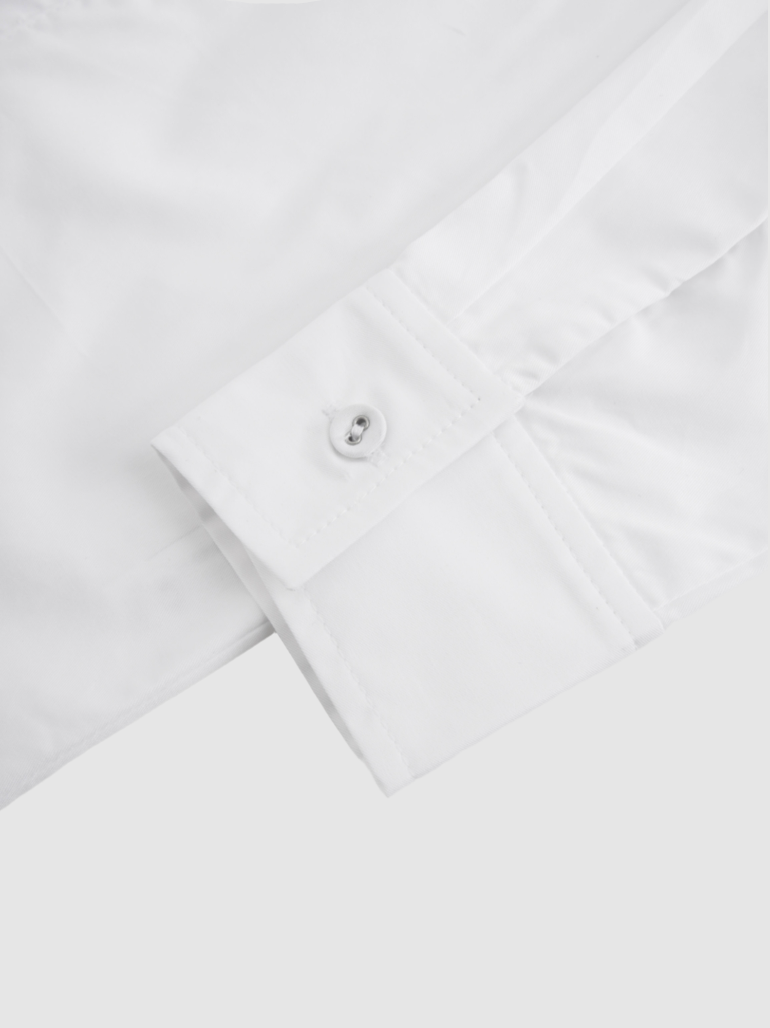 Bow Front Crop Blouse-White