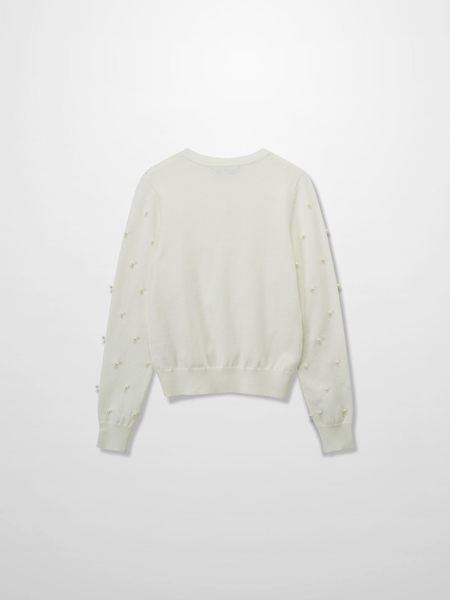 Pearl Embellished Sweater-Ivory