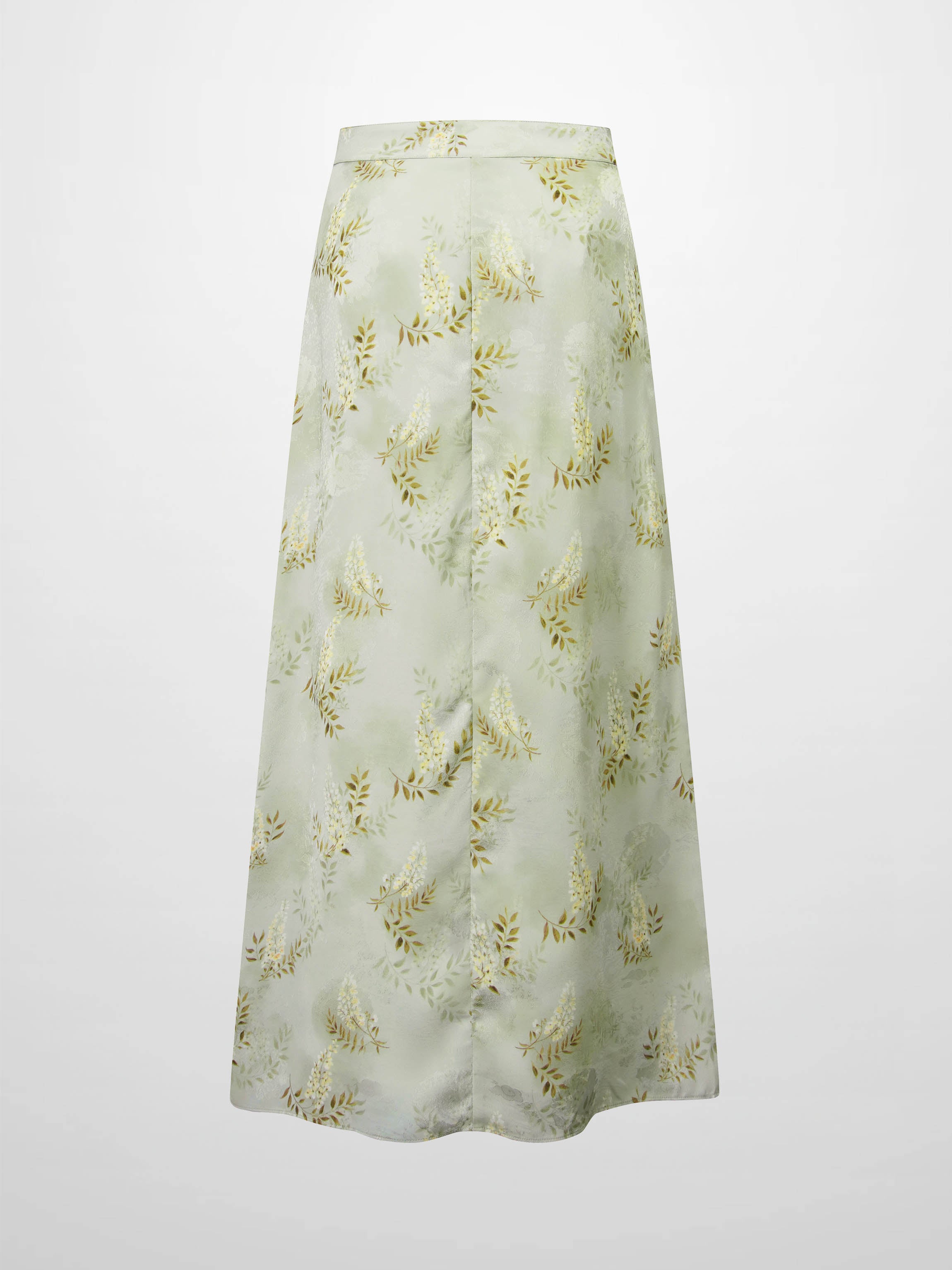 Gathered Overlay Skirt-Mint Floral
