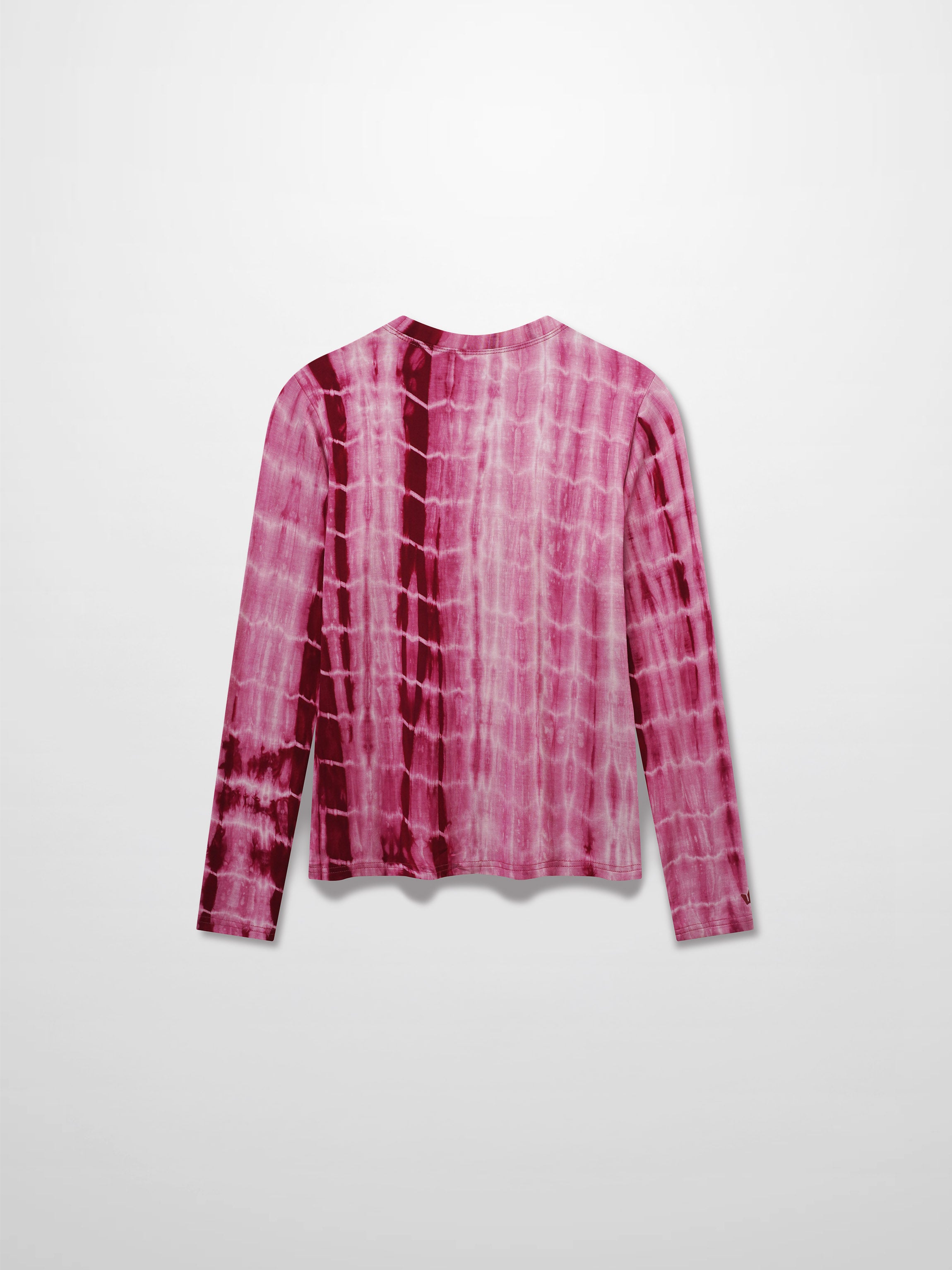 Tie Dye Crew Neck T-Shirt-Pink