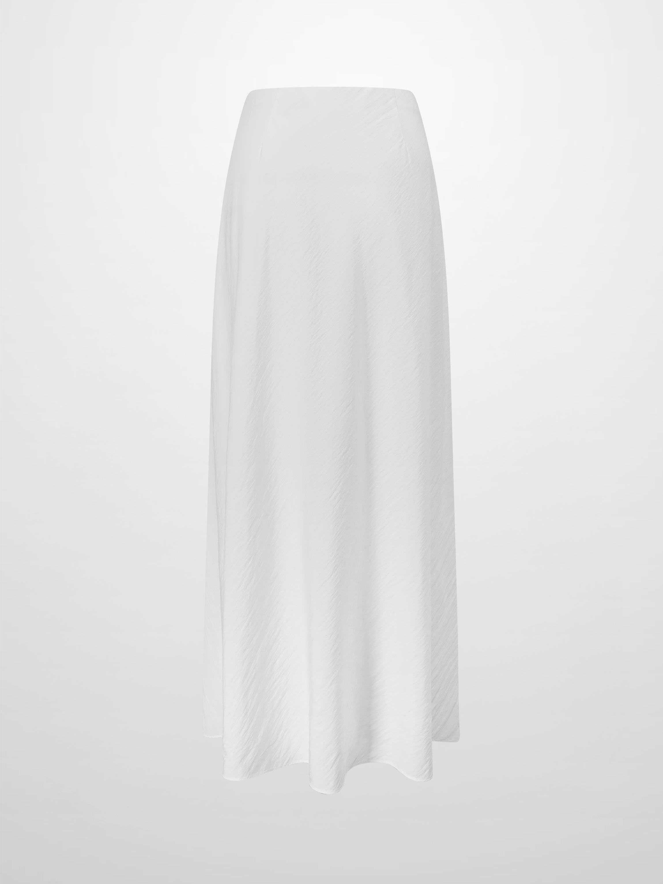 Crinkle Skirt 37"-White