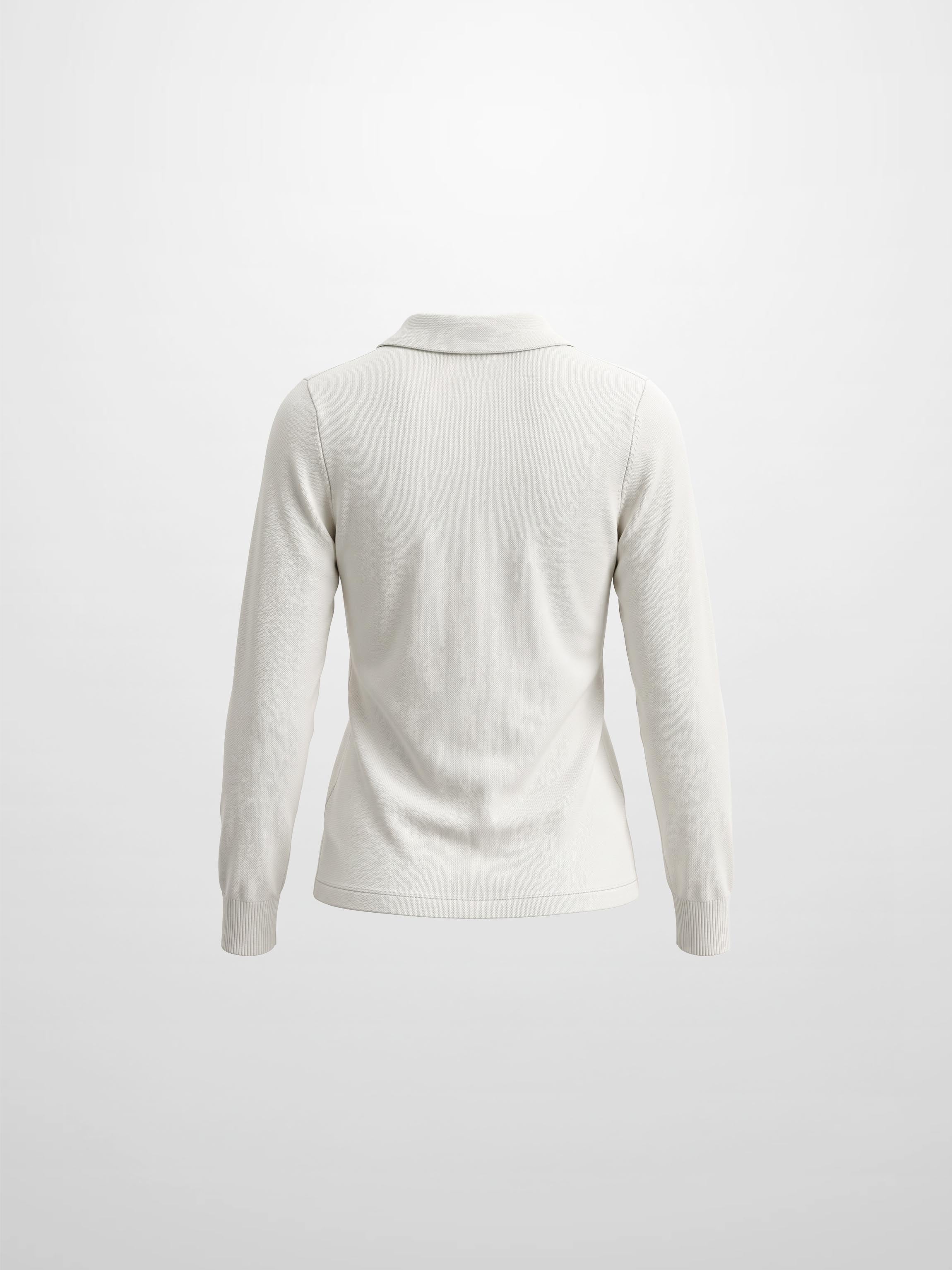 Asymmetrical Button Collar Sweater - Cream